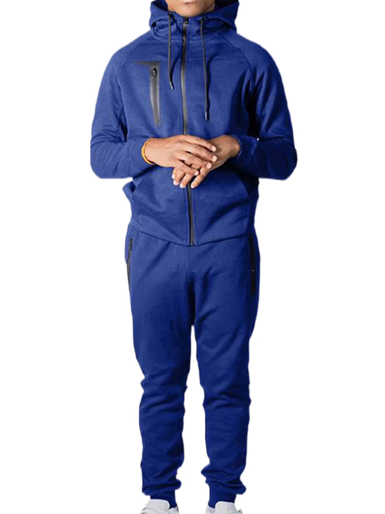 Frontwalk Mens Sweatsuit Tracksuit 2 Piece Set Jogging Outfit Hoodie