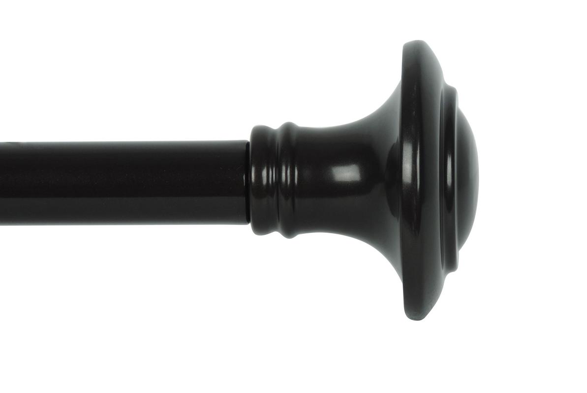 72"144" ADJUSTABLE OIL RUBBED BRONZE SINGLE 1 INCH DIA. CURTAIN ROD