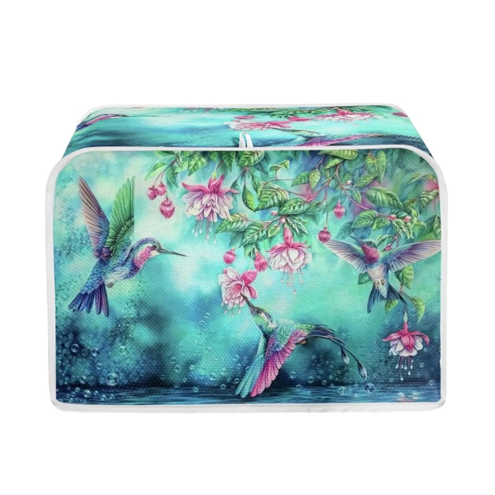 Pzuqiu Spring Blooming Hummingbird 2 Slice Quilted Toasters Cover Dust