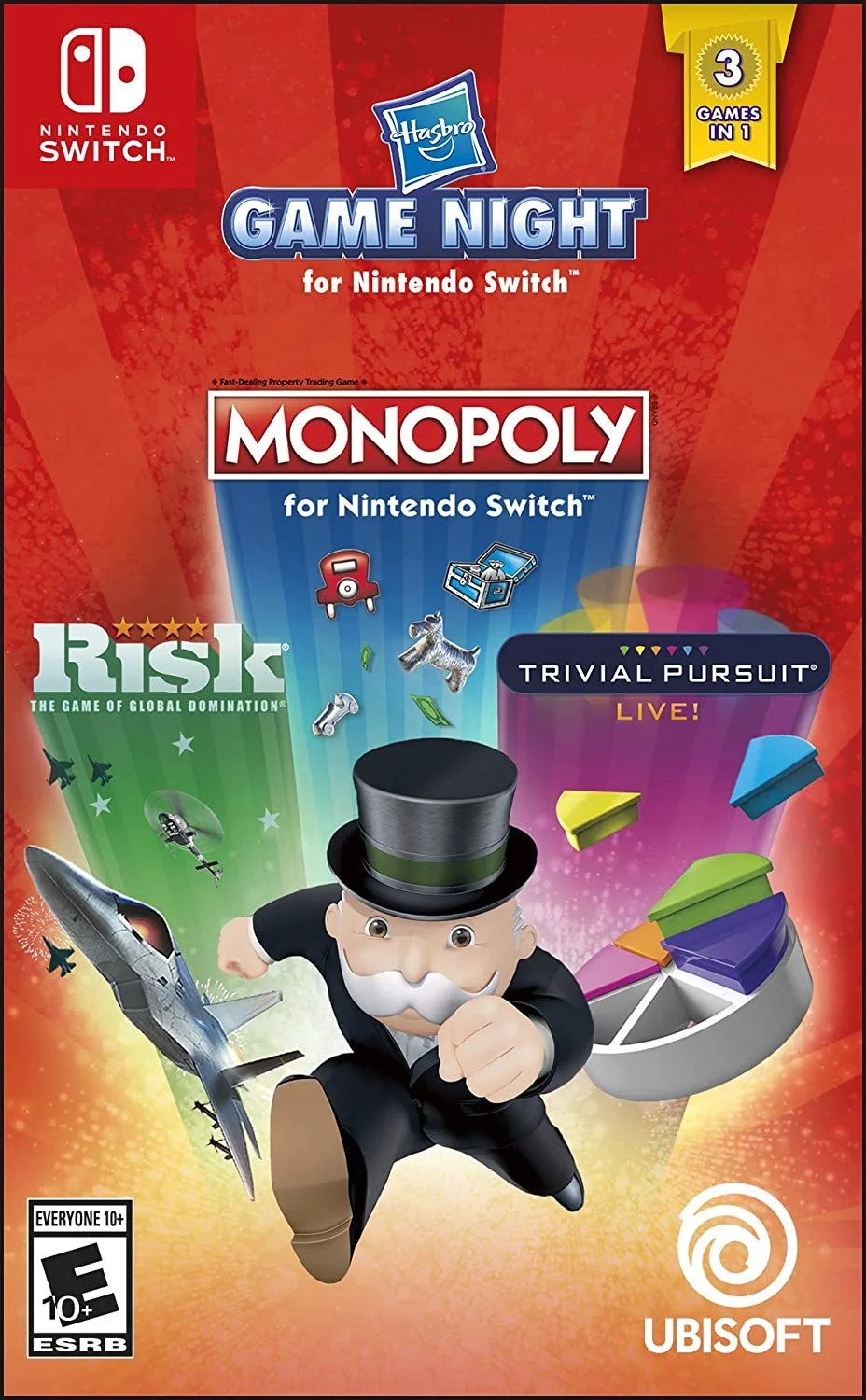 Hasbro Game Night (Monopoly, Risk, Trivial Pursuit) Nintendo Switch Hasbro Game Night (Monopoly, Risk, Trivial Pursuit) Nintendo Switch