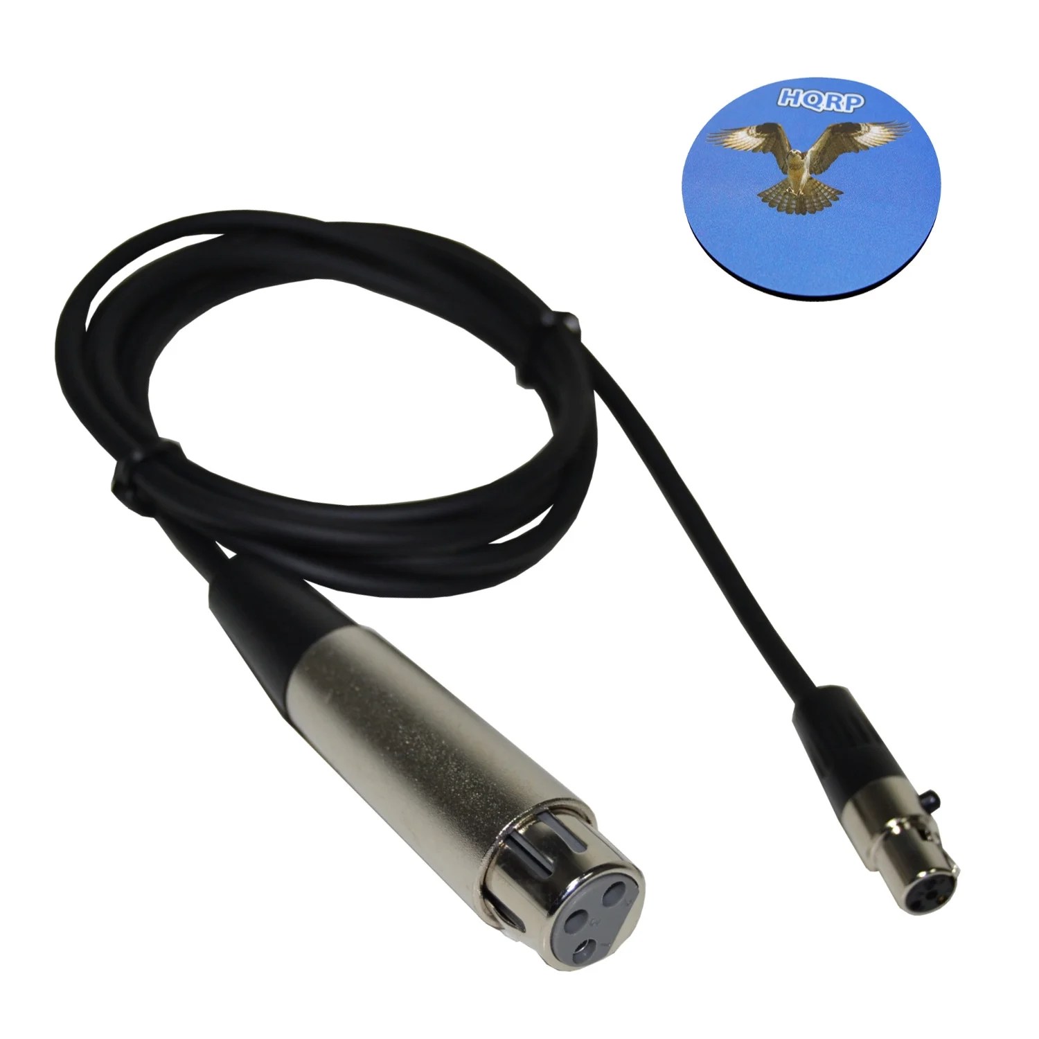 HQRP 4Pin Mini Connector (TA4F) to XLR(F) Connector Microphone Adapter
