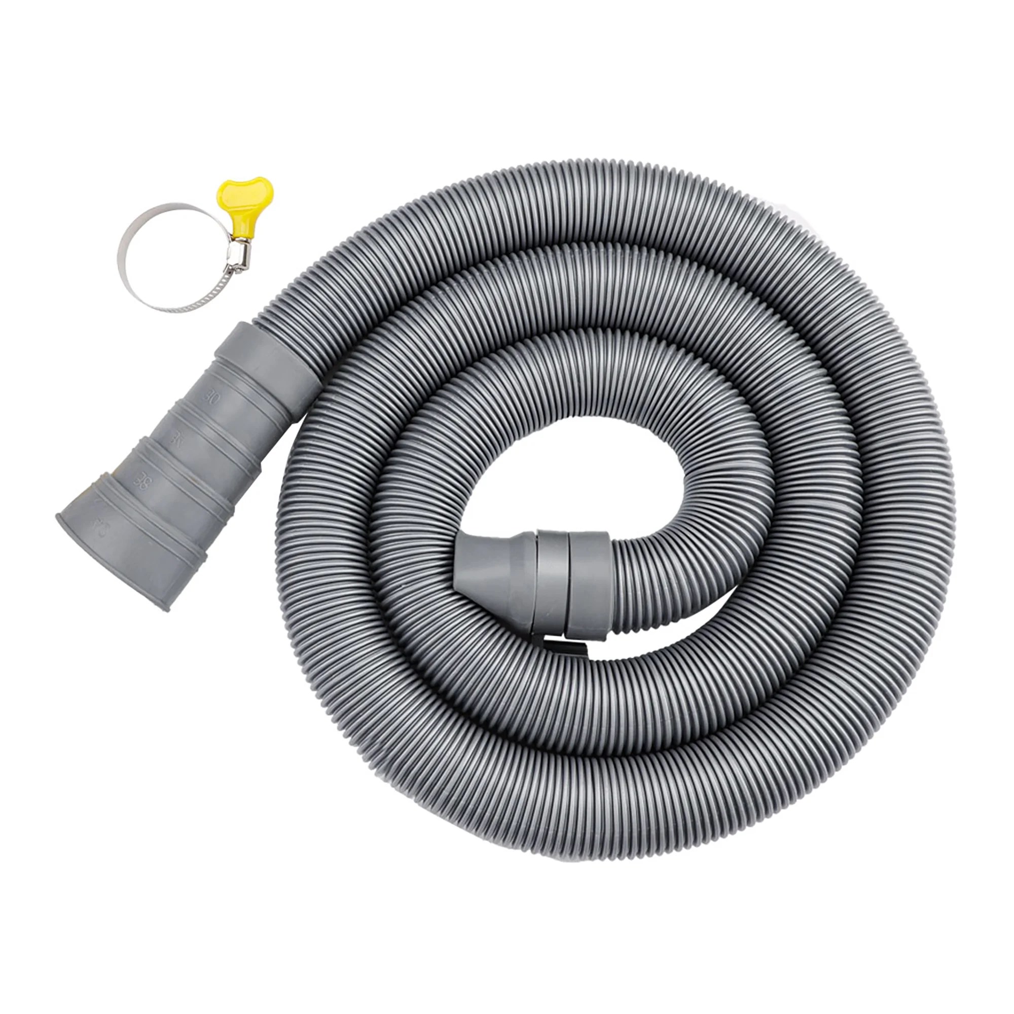 5 Feet Universal Washing Machine Drain Hoses EVA with Clamp Extension