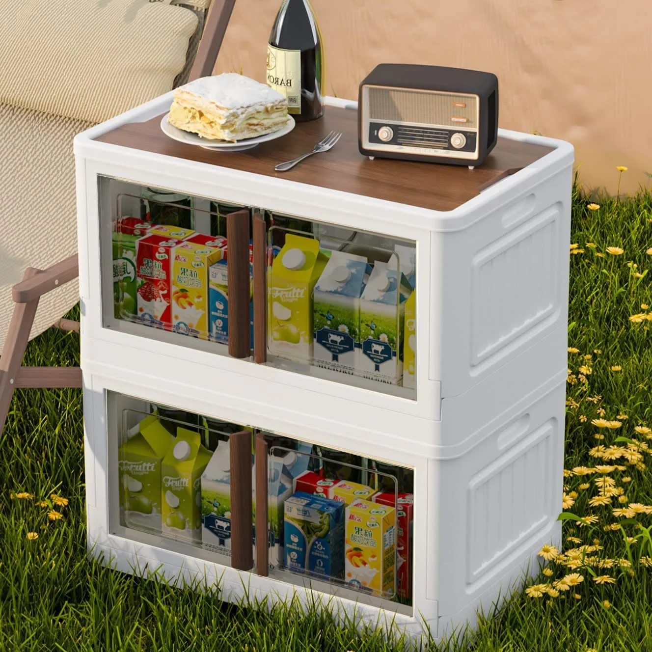 Karramlili Plastic Storage bins with lids20 Gal Stackable Storage Bins
