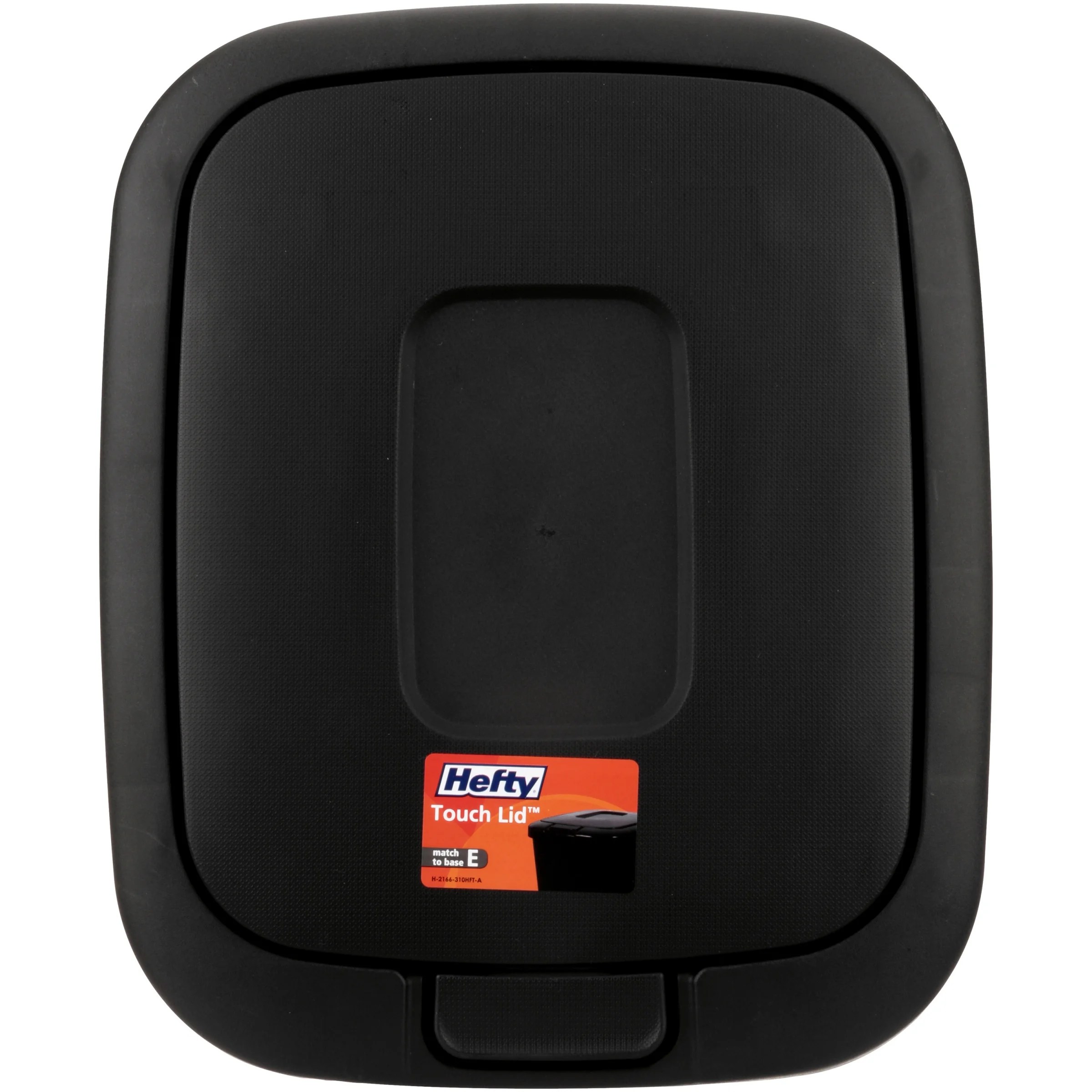 Hefty Trash Can Garbage 13 Gallon Bin Touch Lid Spring Loaded Tall Slim