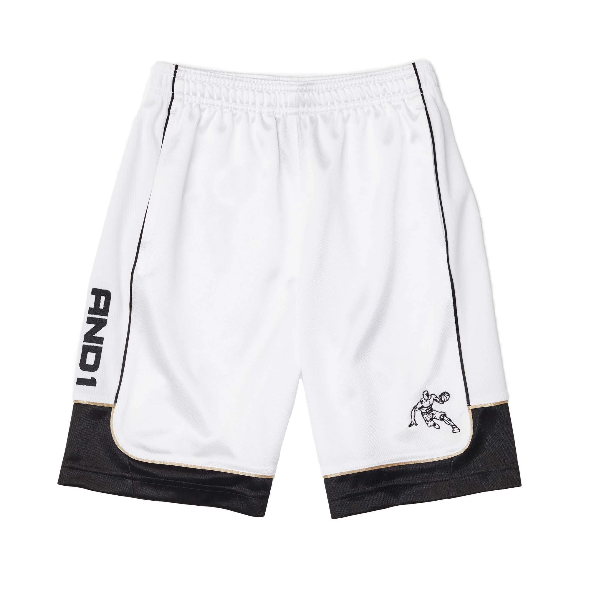AND1 Polyester All Courts Color Block Basketball Gym & Workout Shorts AND1 Polyester All Courts Color Block Basketball Gym & Workout Shorts
