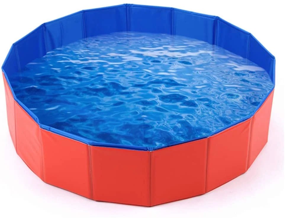JoyX Collapsible Pet Dog Bath Pool, Kiddie Pool Hard Plastic Foldable