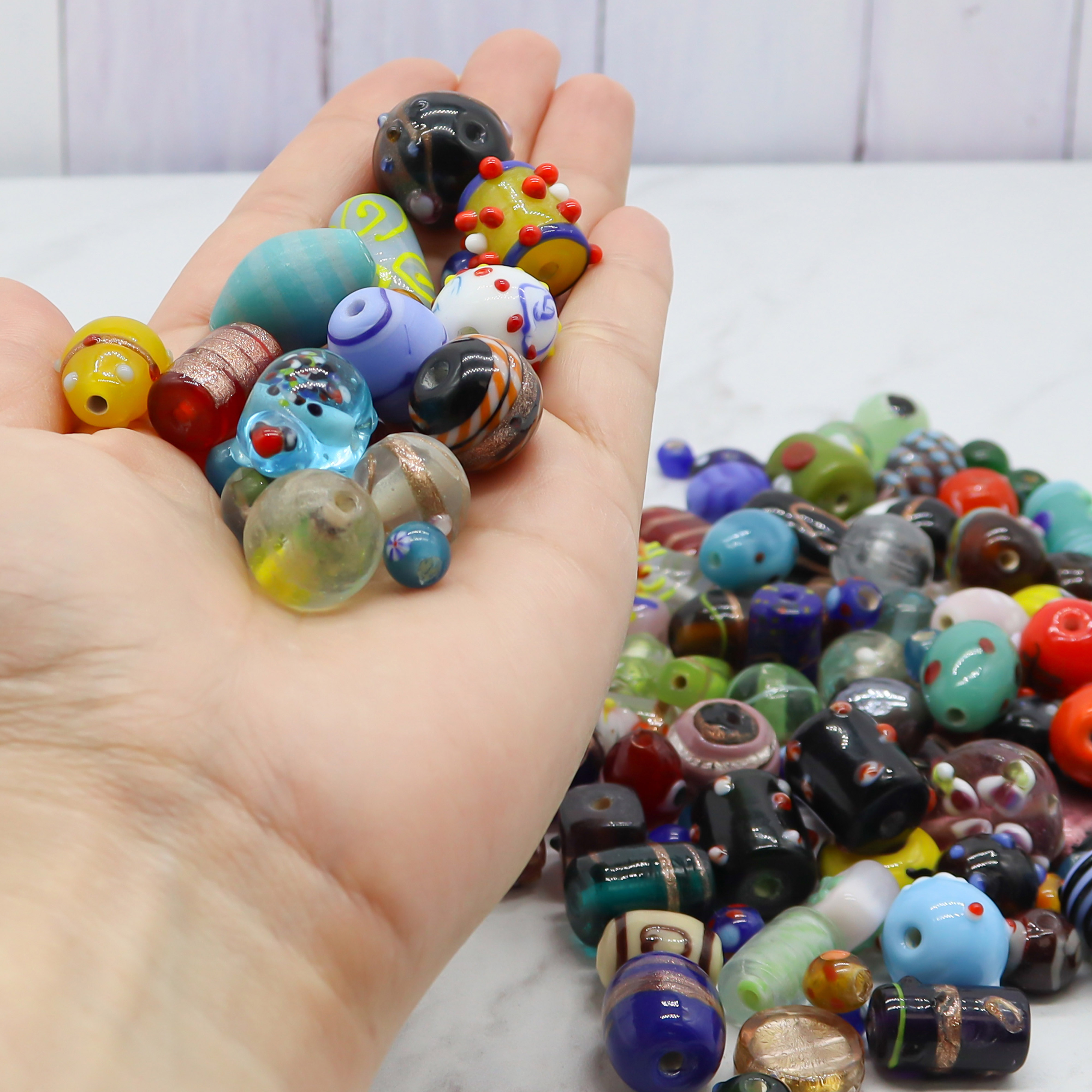 【ビーズの】 Beads Supplier Loose Glass Machine Faceted Much Size Ab Colors