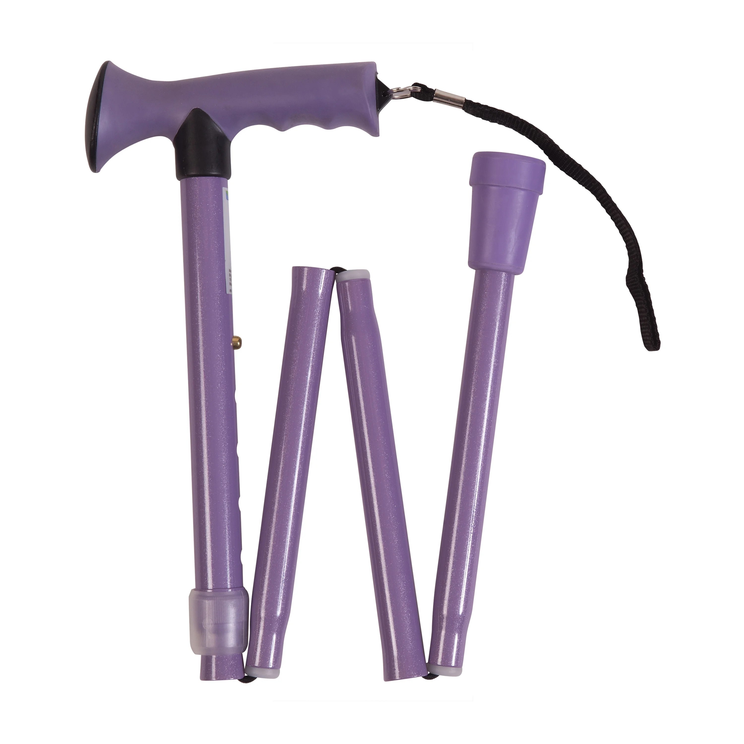 HealthSmart Folding Walking Cane Stick for Men and Women with Comfort
