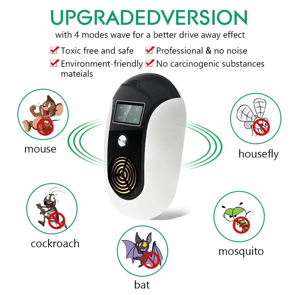2018 MOST POWERFUL Ultrasonic Pest Repeller WITH LED
