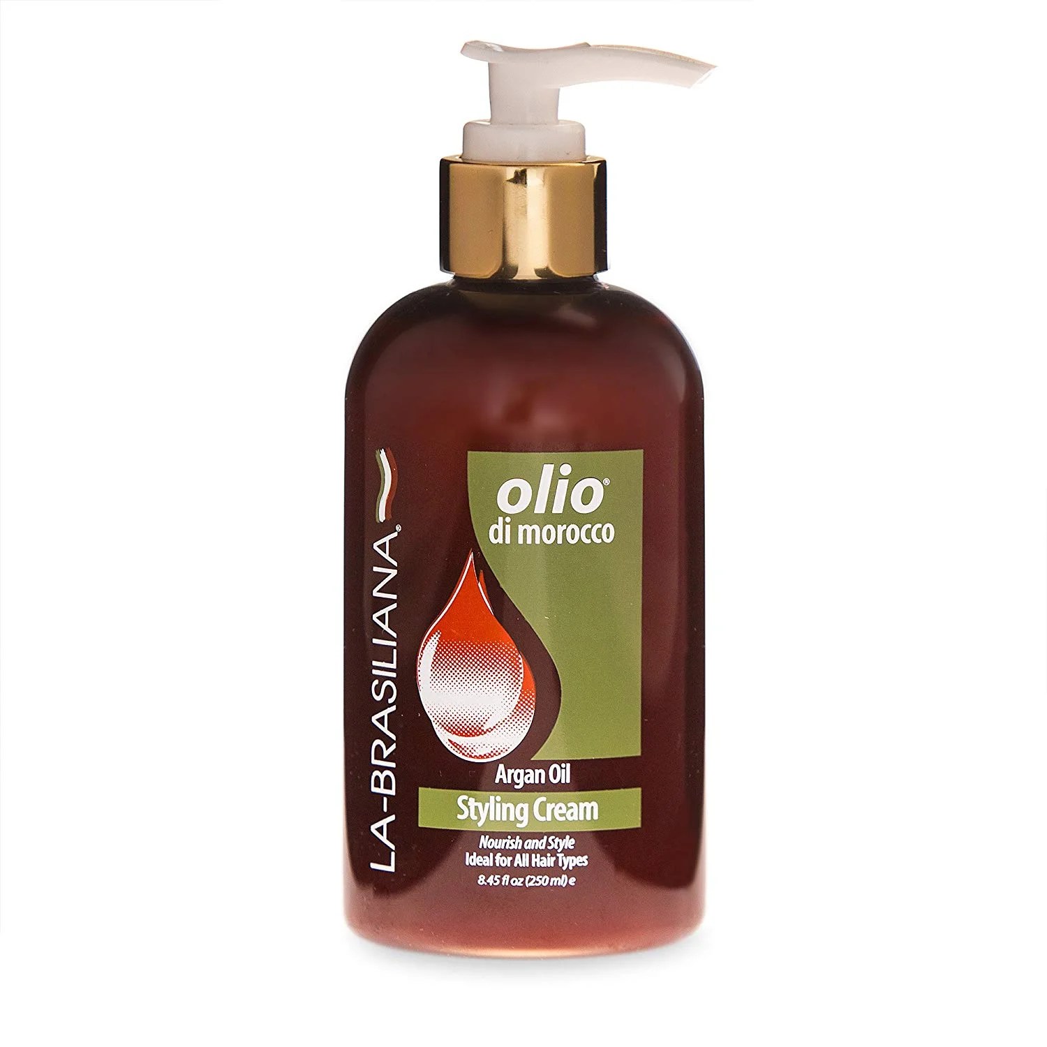 LaBrasiliana Olio Di Morocco Argan Oil Styling Cream, 8.45 fl.oz