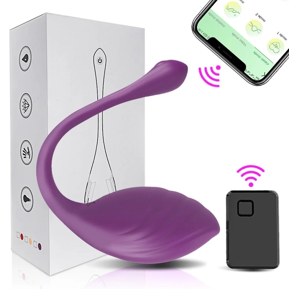 TLUDA Bluetooth Remote Vibrating Eggs for Women,Wearable Wireless
