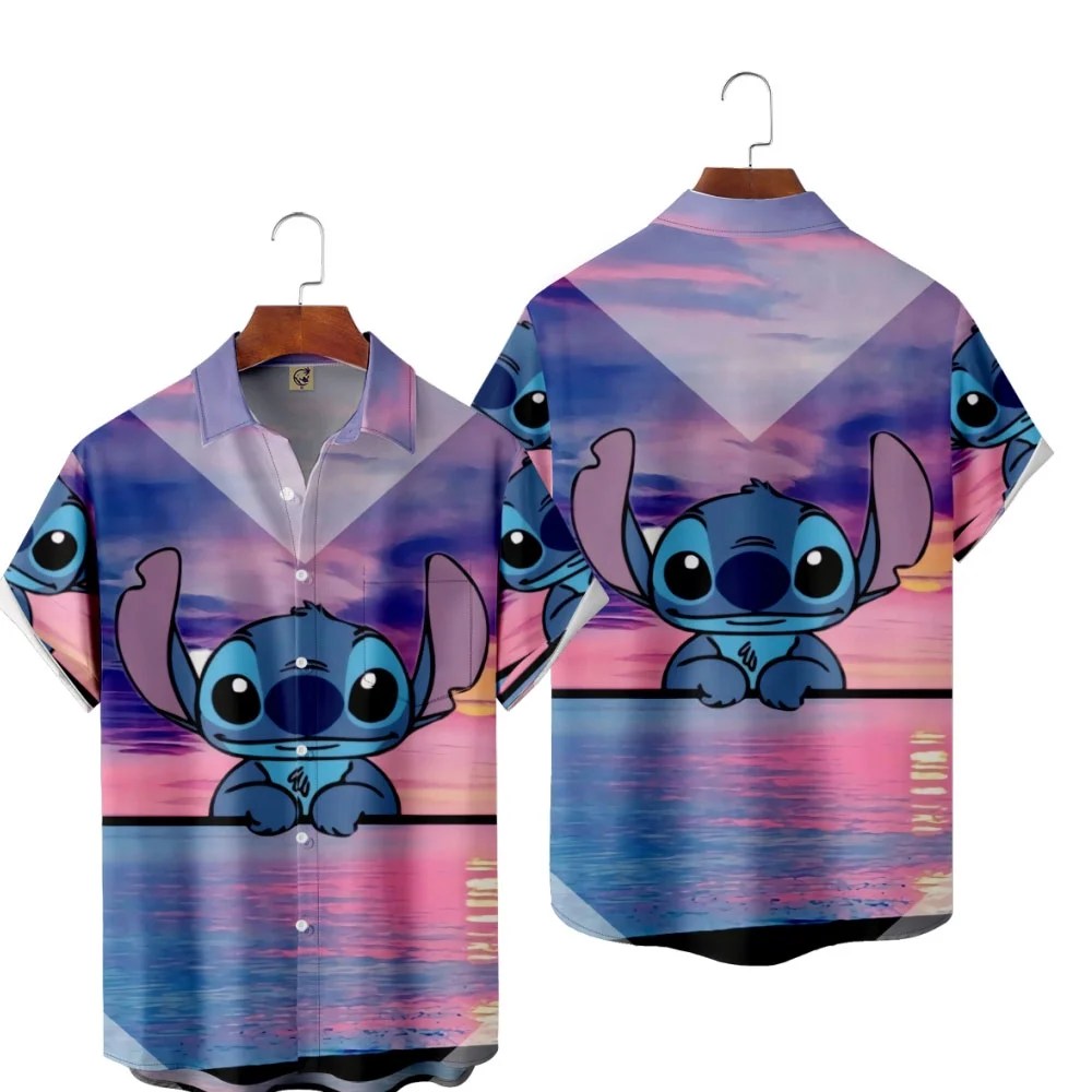 Disney Movies Lilo & Stitch Shirt Short sleeve,Disney Stitch Summer