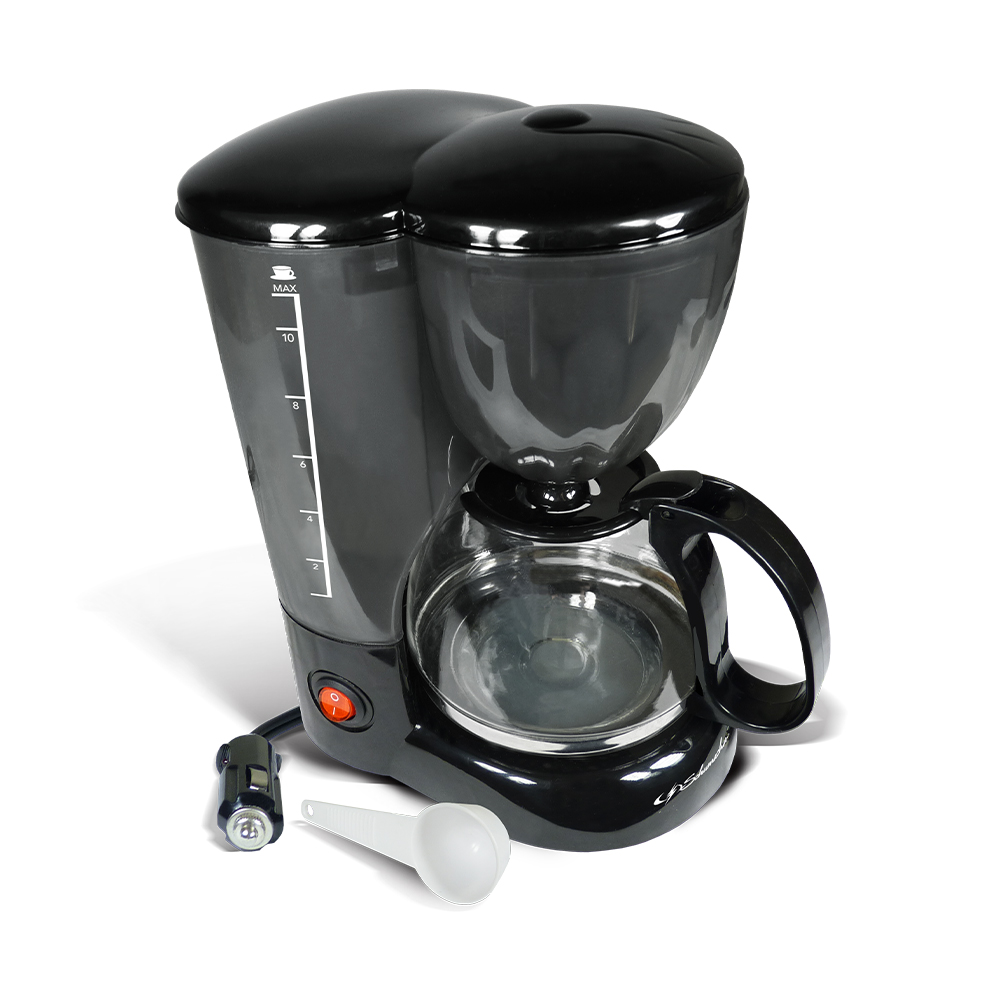 Schumacher Coffee Maker 12V Works with Vehicle Outlet or Power