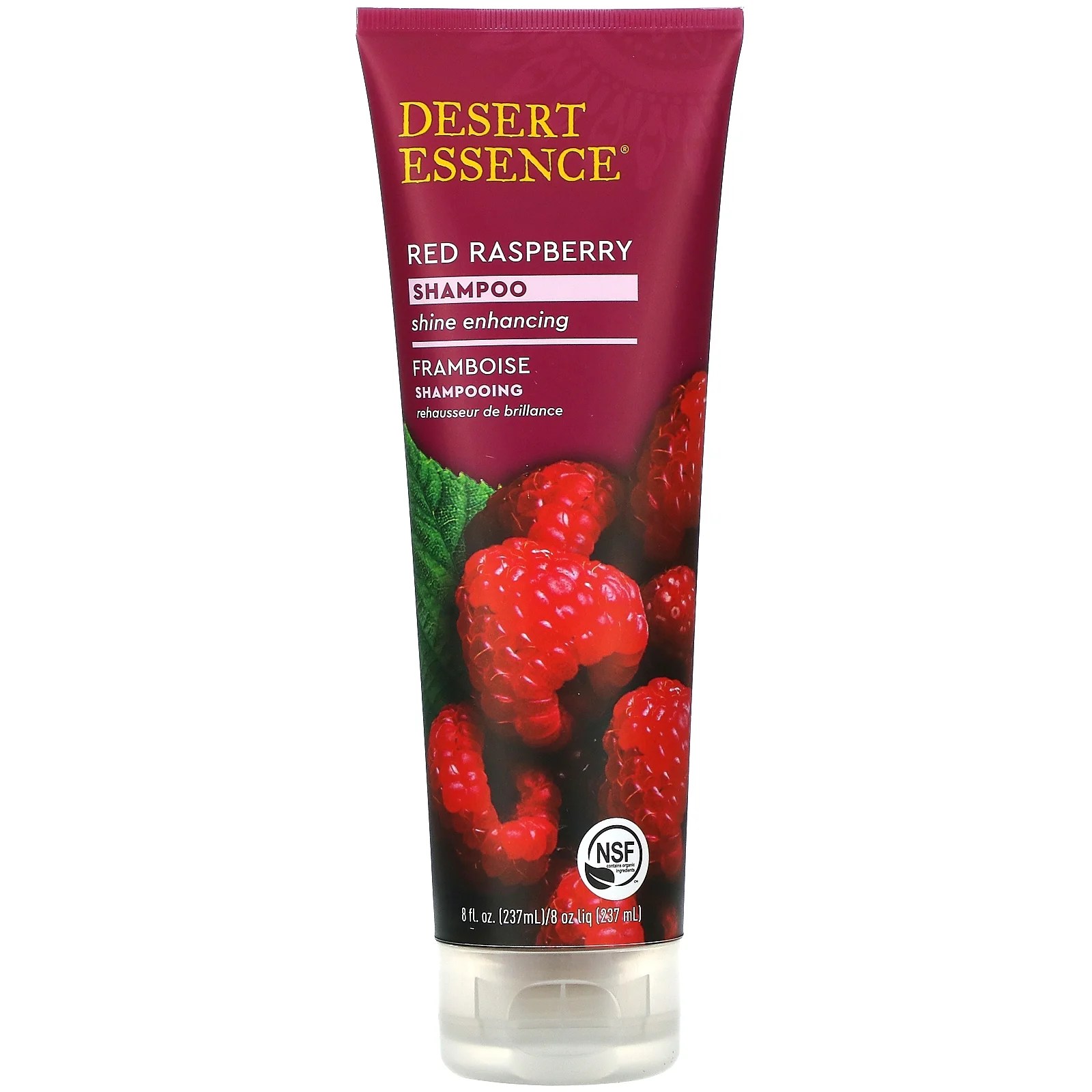 Desert Essence Shampoo Shine for All Hair Types Red Raspberry 8 fl oz