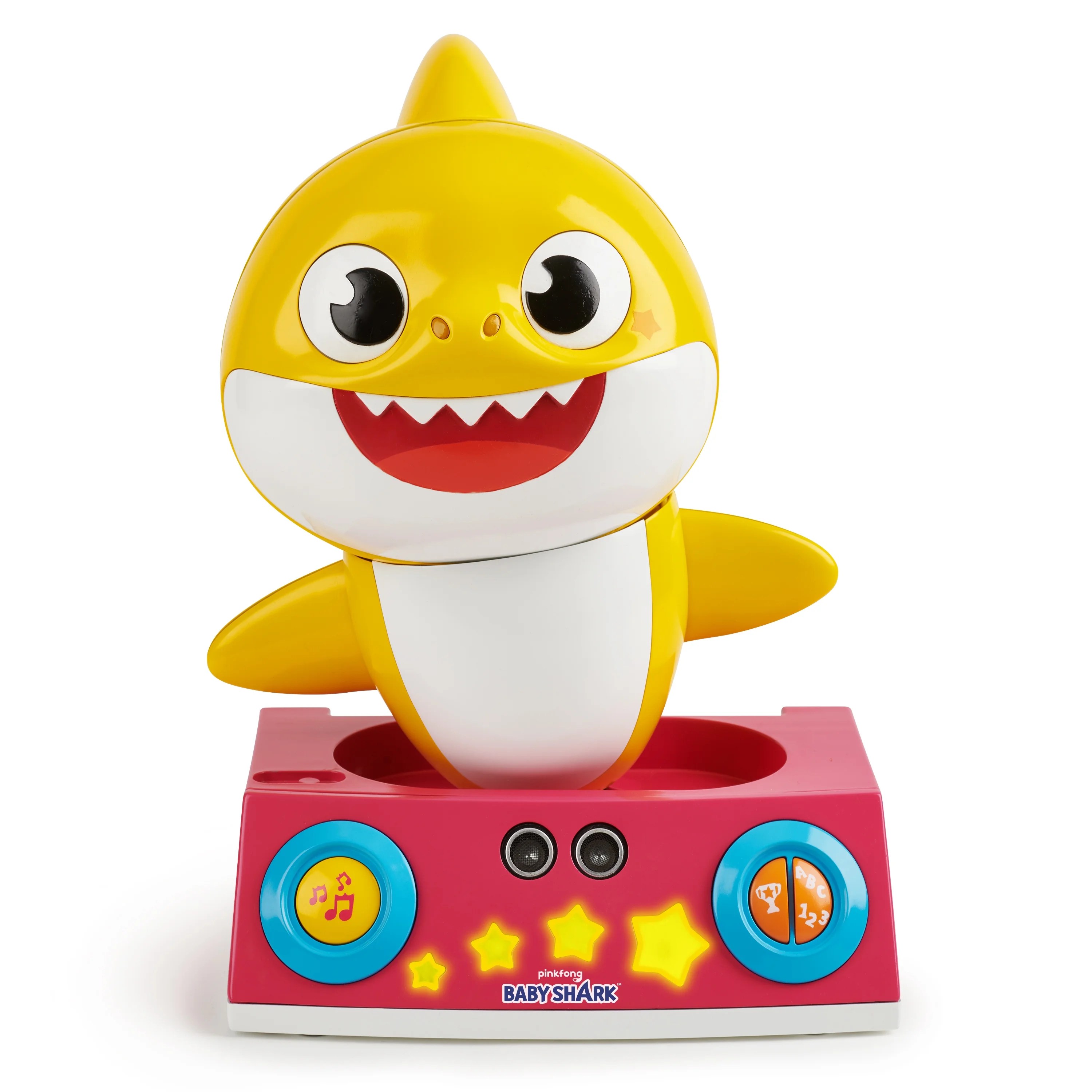 Pinkfong Baby Shark Official by WowWee Baby Shark Dancing DJ Toy, Yellow, for Ages 2