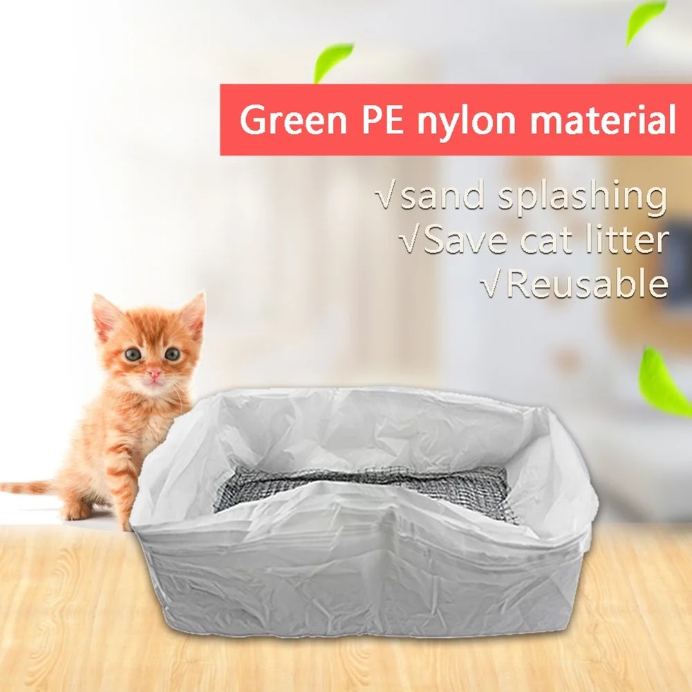 10pcs/lot Cat Litter Tray Liners Reusable Kitten Hygienic