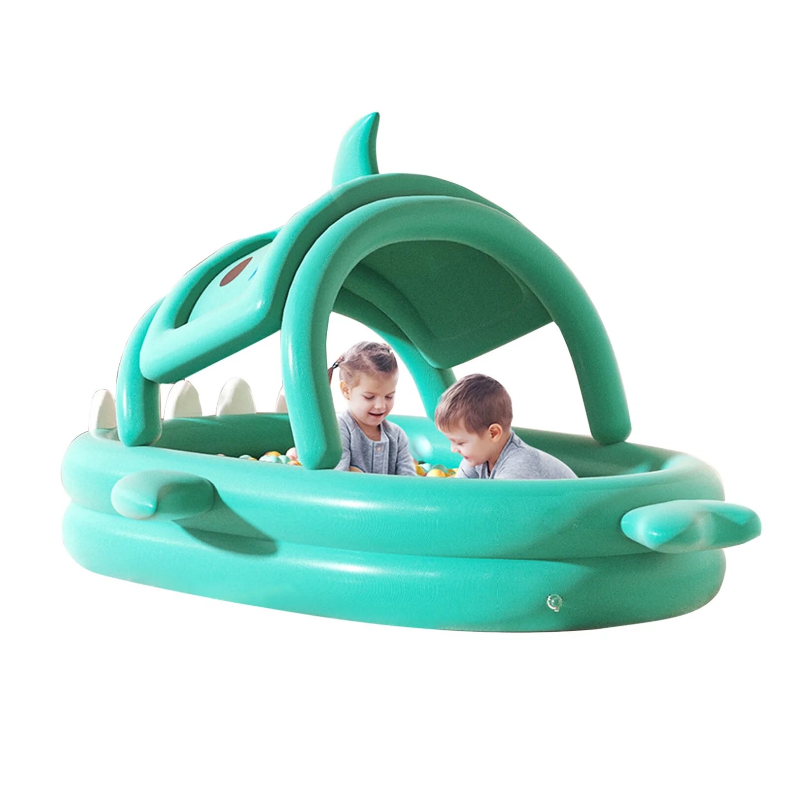 Megawheels Inflatable Children Pool Shark Shaped Kiddie Pool with