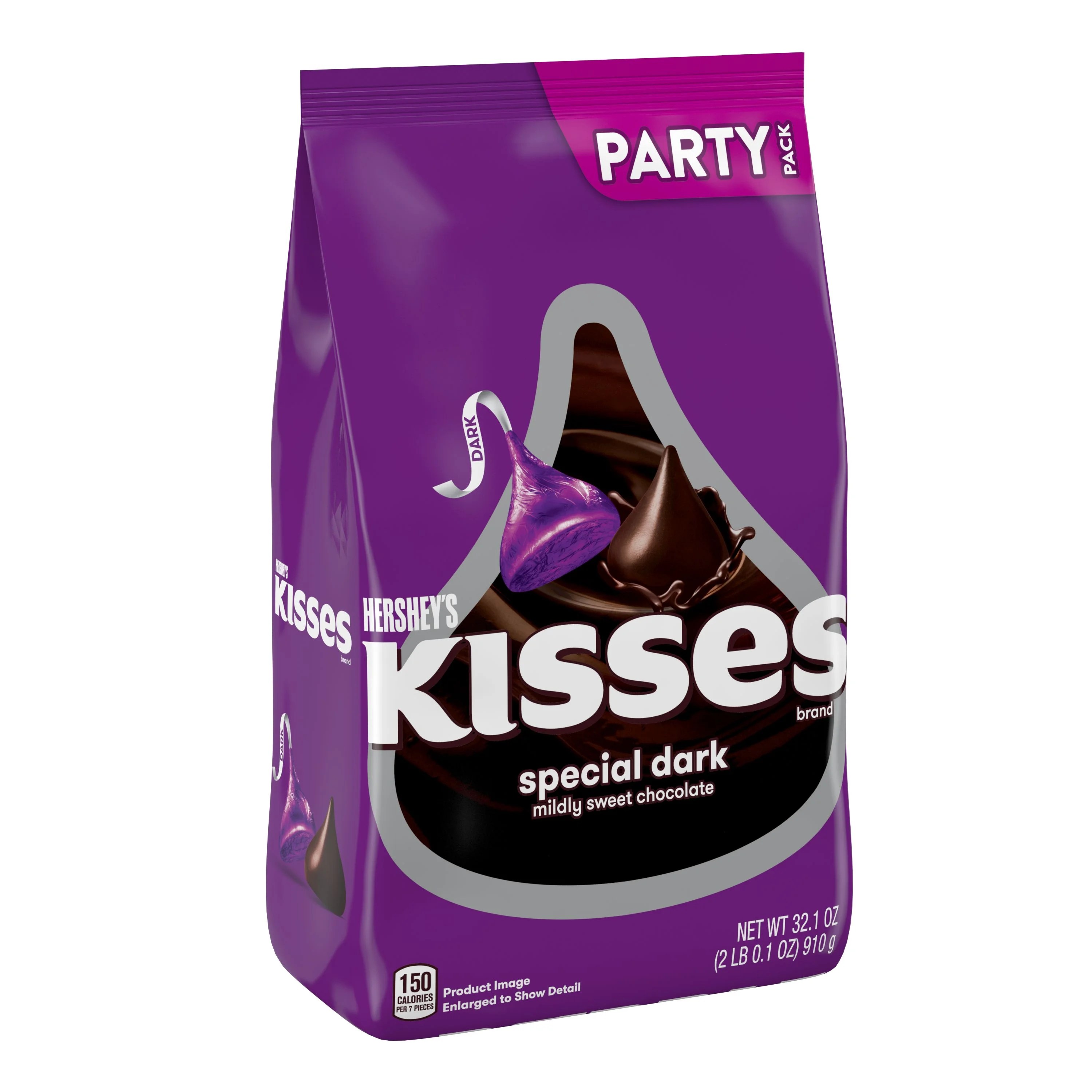 HERSHEY'S KISSES SPECIAL DARK Mildly Sweet Dark Chocolate Candy, Bulk