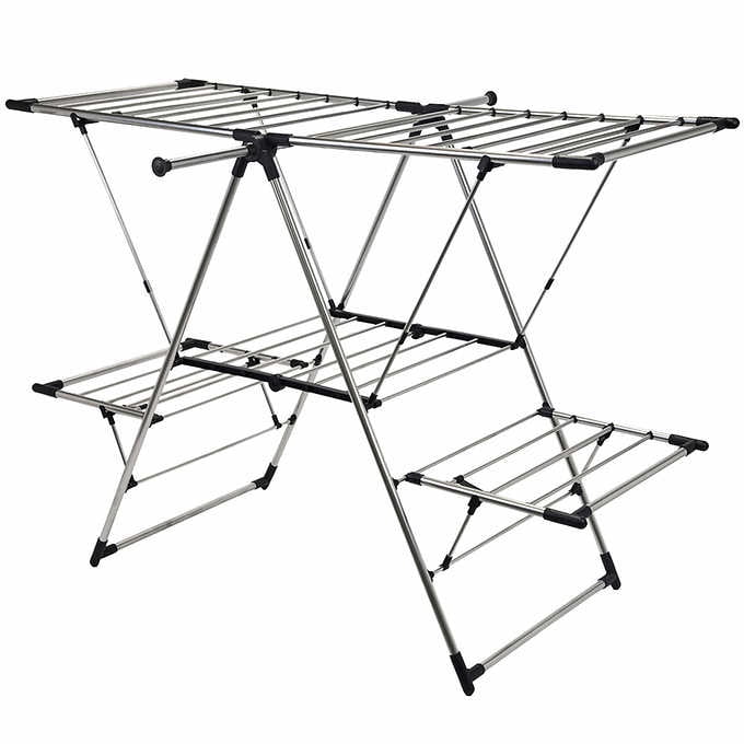 Greenway Drying Rack with Extendable Hanging Bar and Hooks Walmart Canada