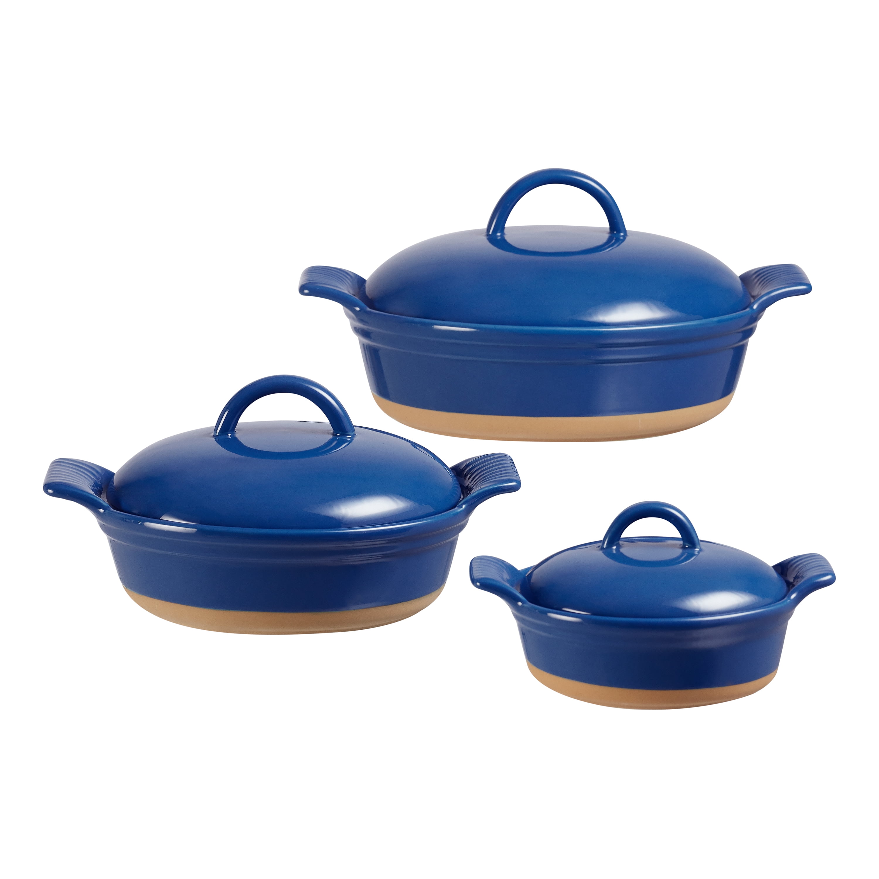 Better Homes & Gardens Parker Round Casserole Baking Dish with Lid, 6