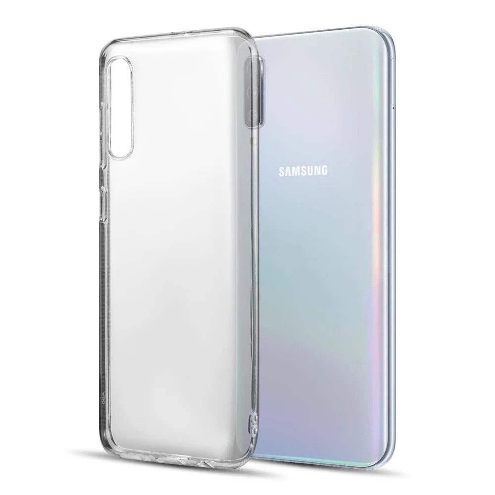 Samsung Galaxy A50 Phone Clear Case Hybrid [Drop Cushion