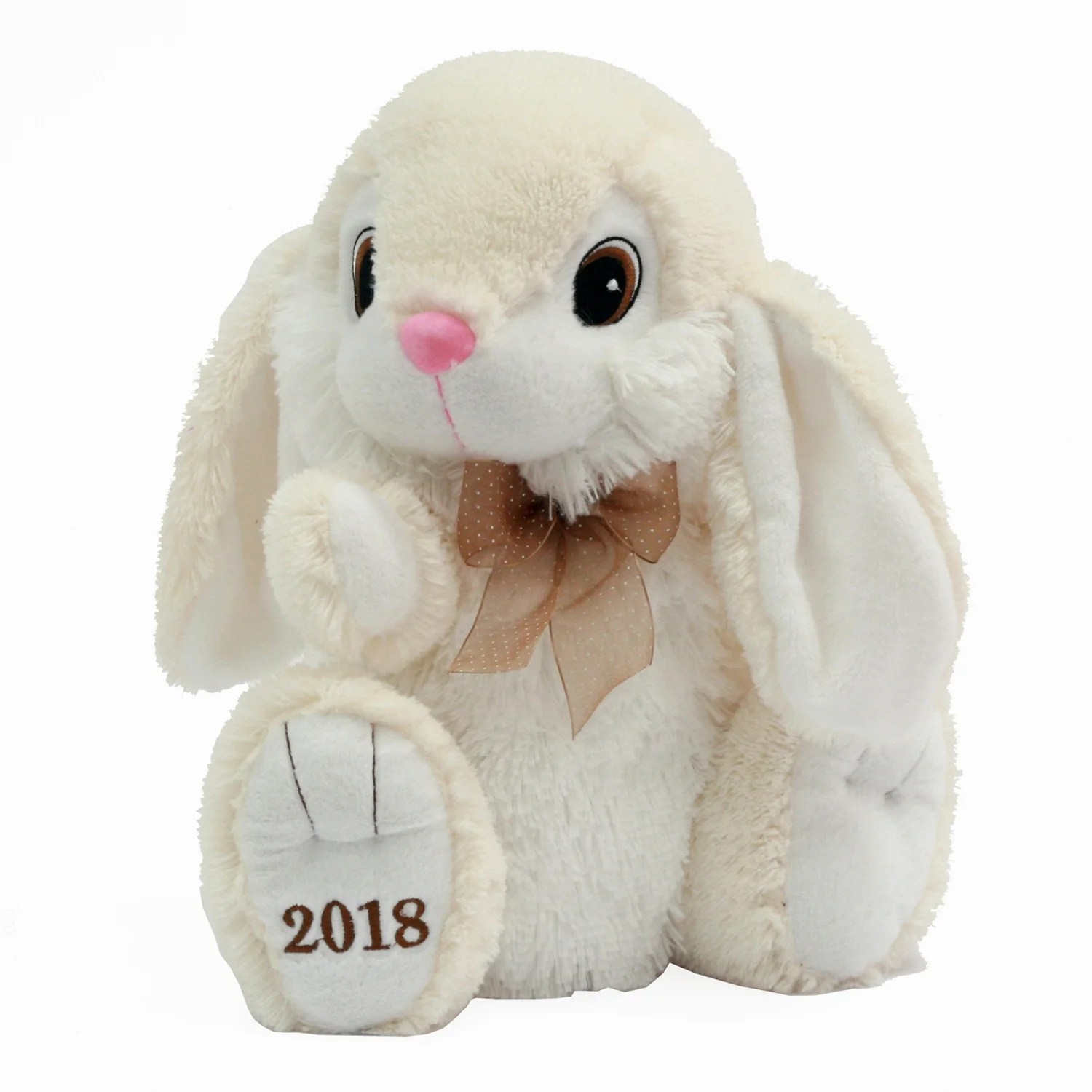 Easter Collectible Hoppy Hopster ® Bunny Plush Toy for 2018 Gift, Cream