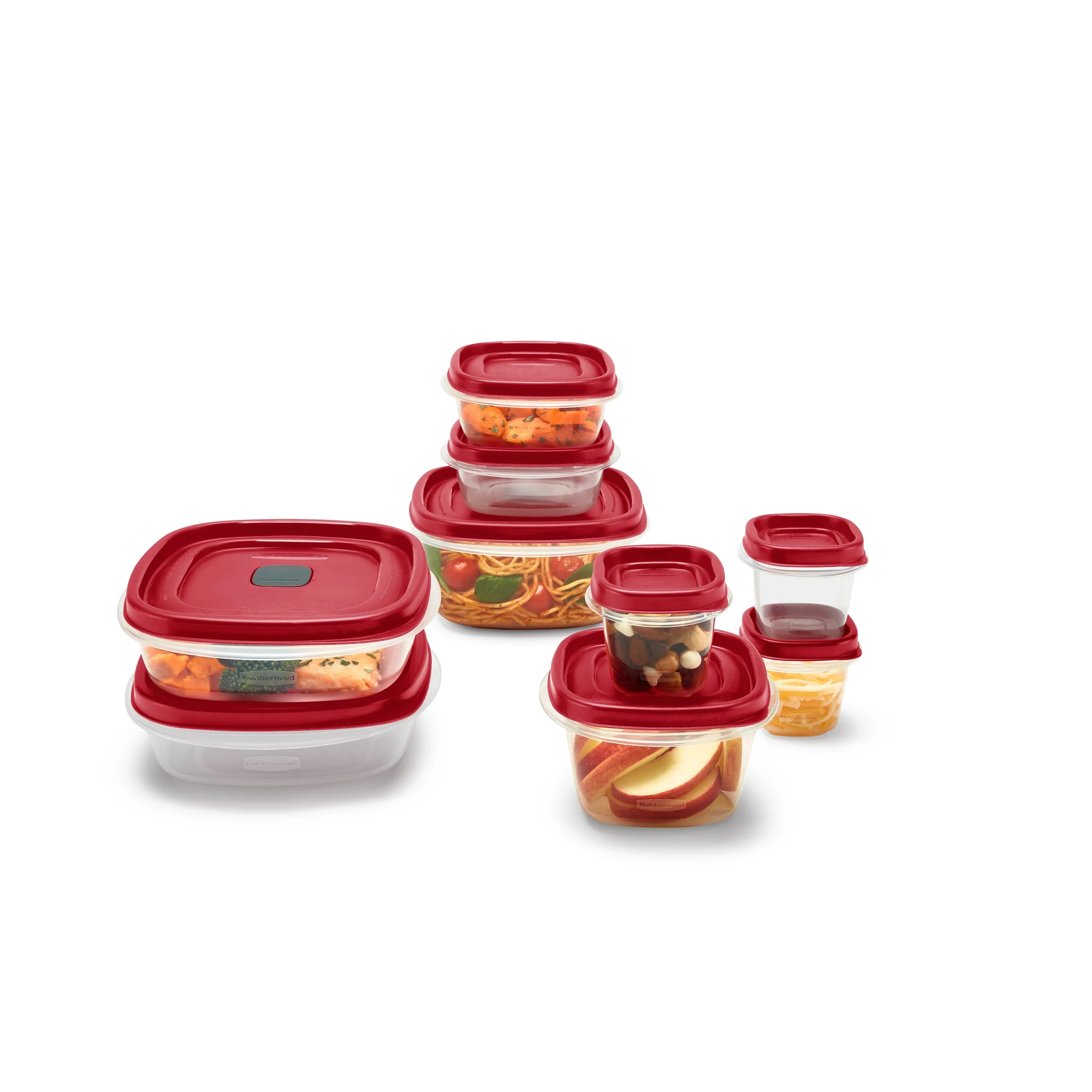 Rubbermaid Easy Find Vented Lids Food Storage Containers, 18Piece Set