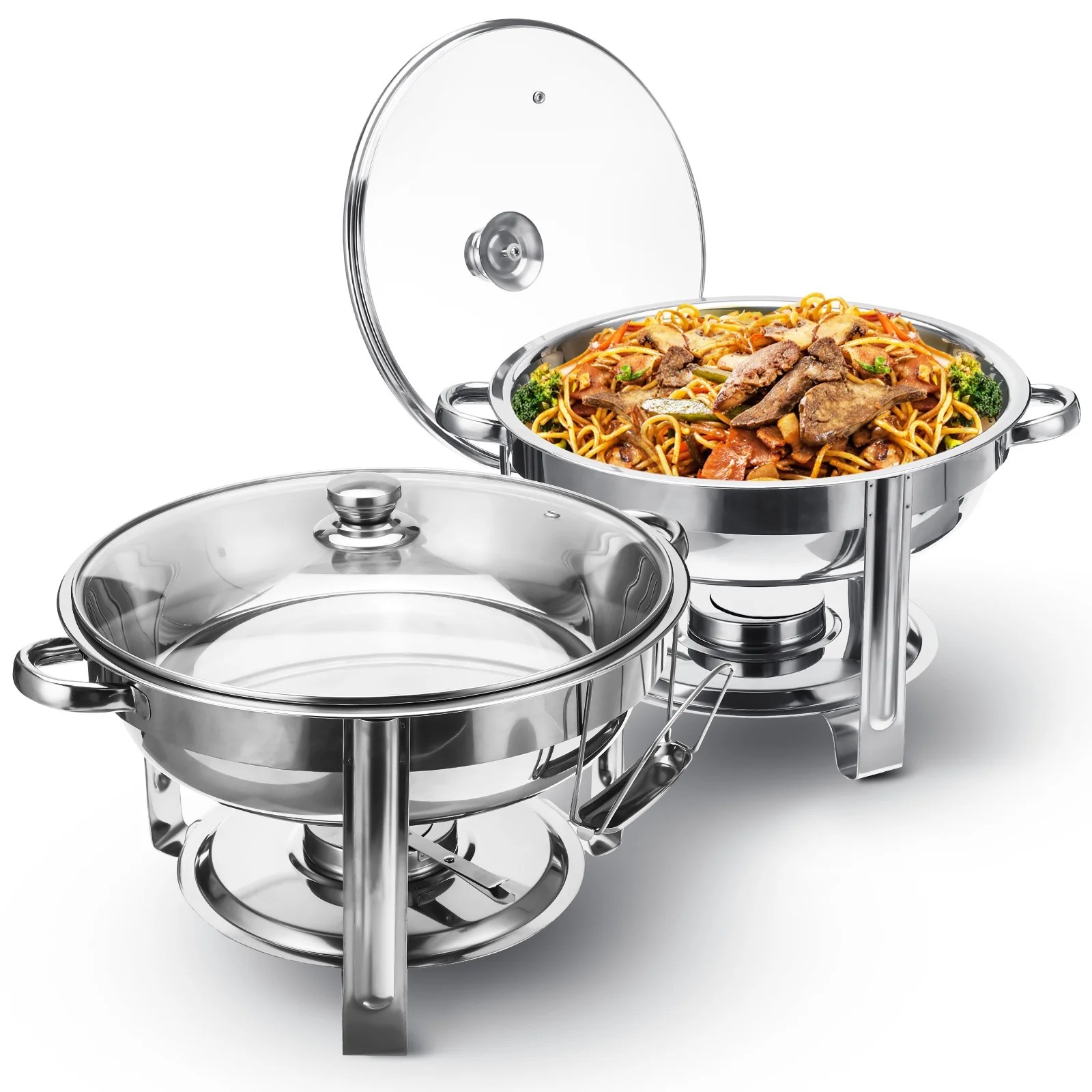 Chafing Dish Set, 2 Pack Chafing Dish Buffet Warmer Set, Stainless