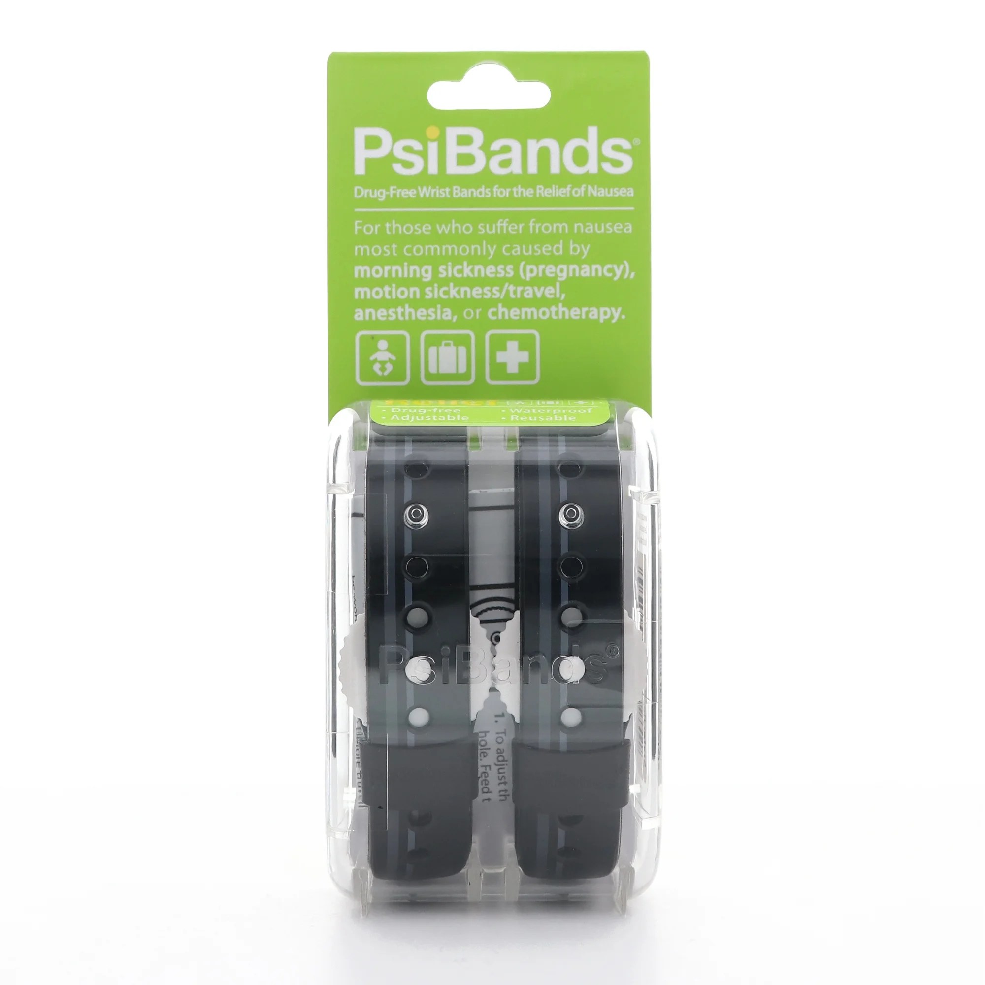 Psi Bands Acupressure Wrist Bands for the Relief of Nausea Racer