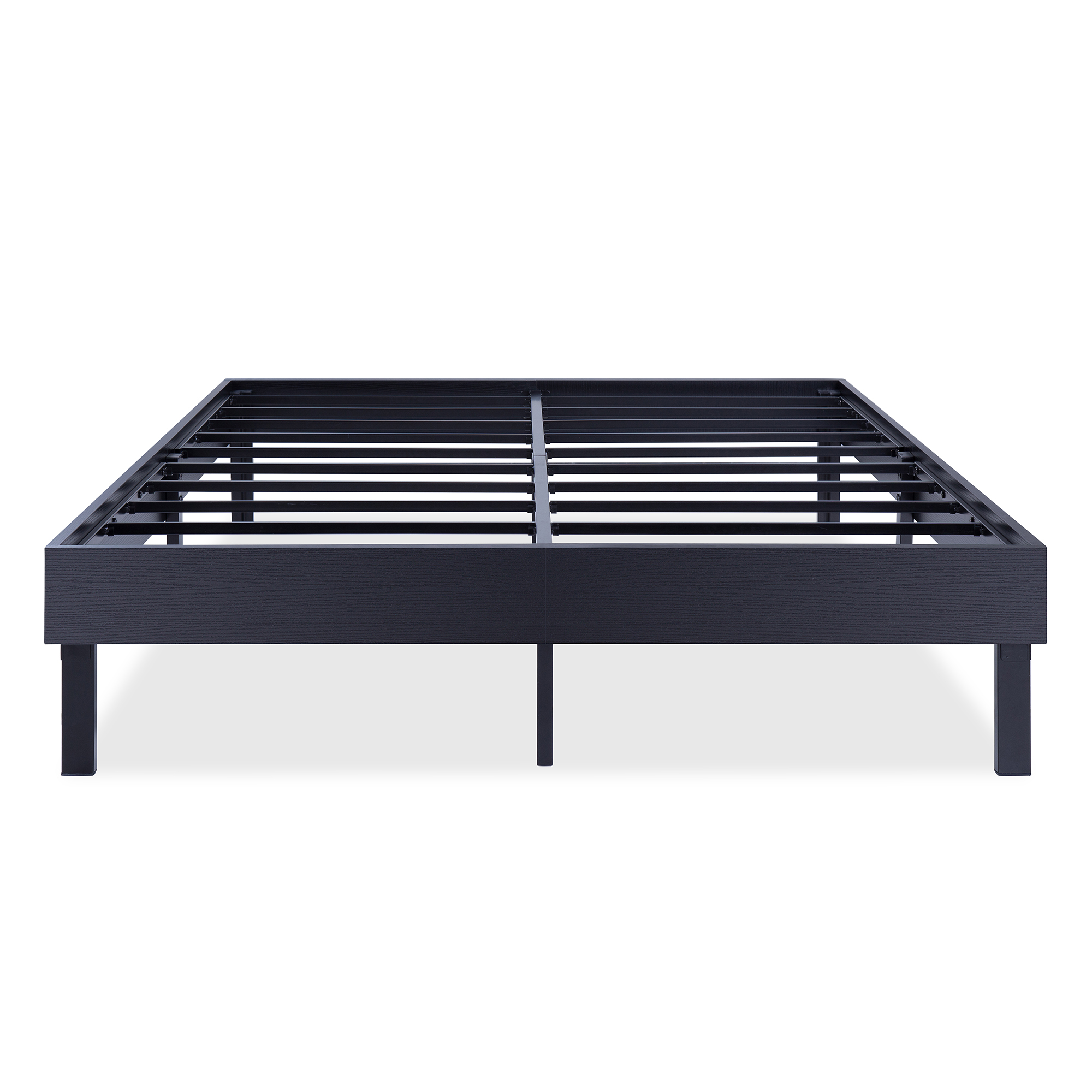 GranRest 14 Inch Wood Platform Bed/ Steel Slat support/ Non Slip