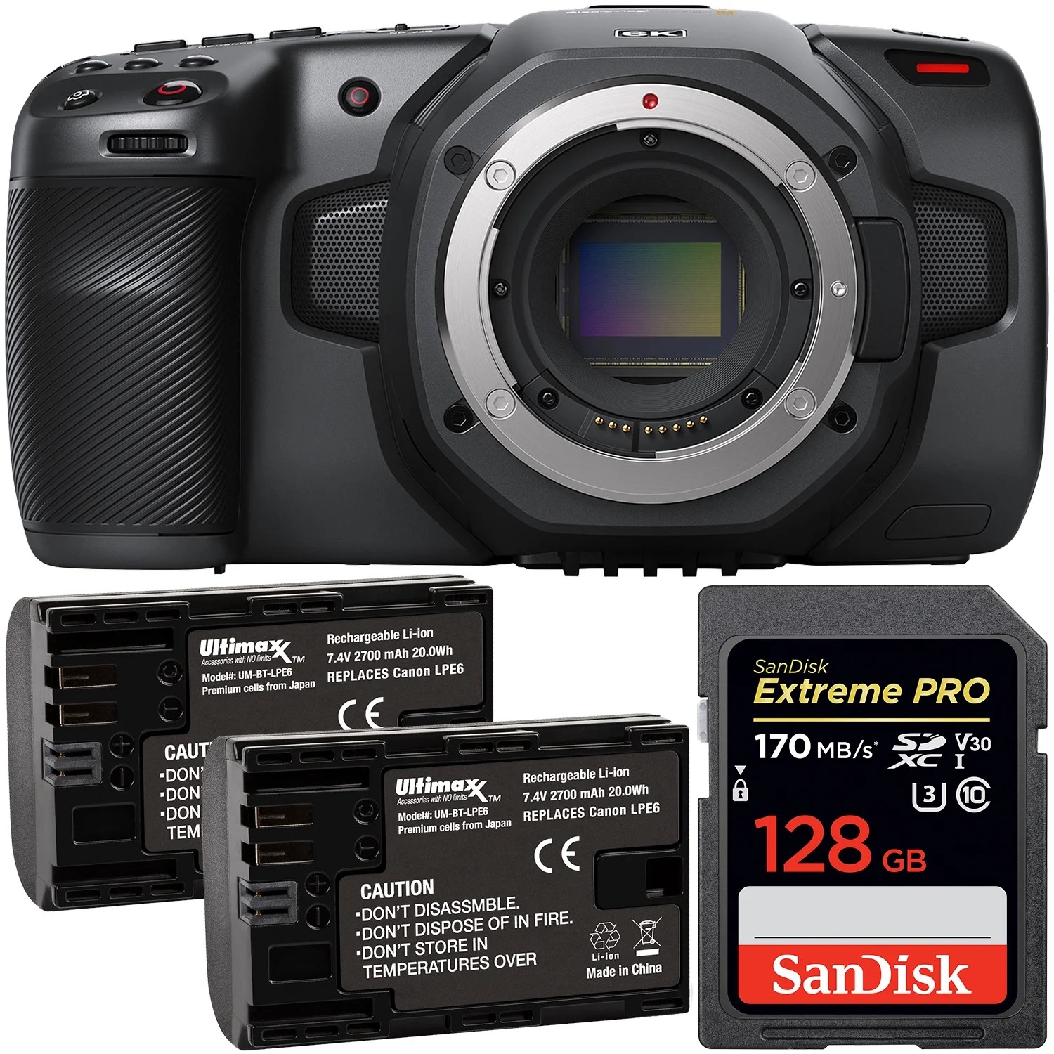 Blackmagic Design Pocket Cinema Camera 6K with SanDisk Extreme PRO