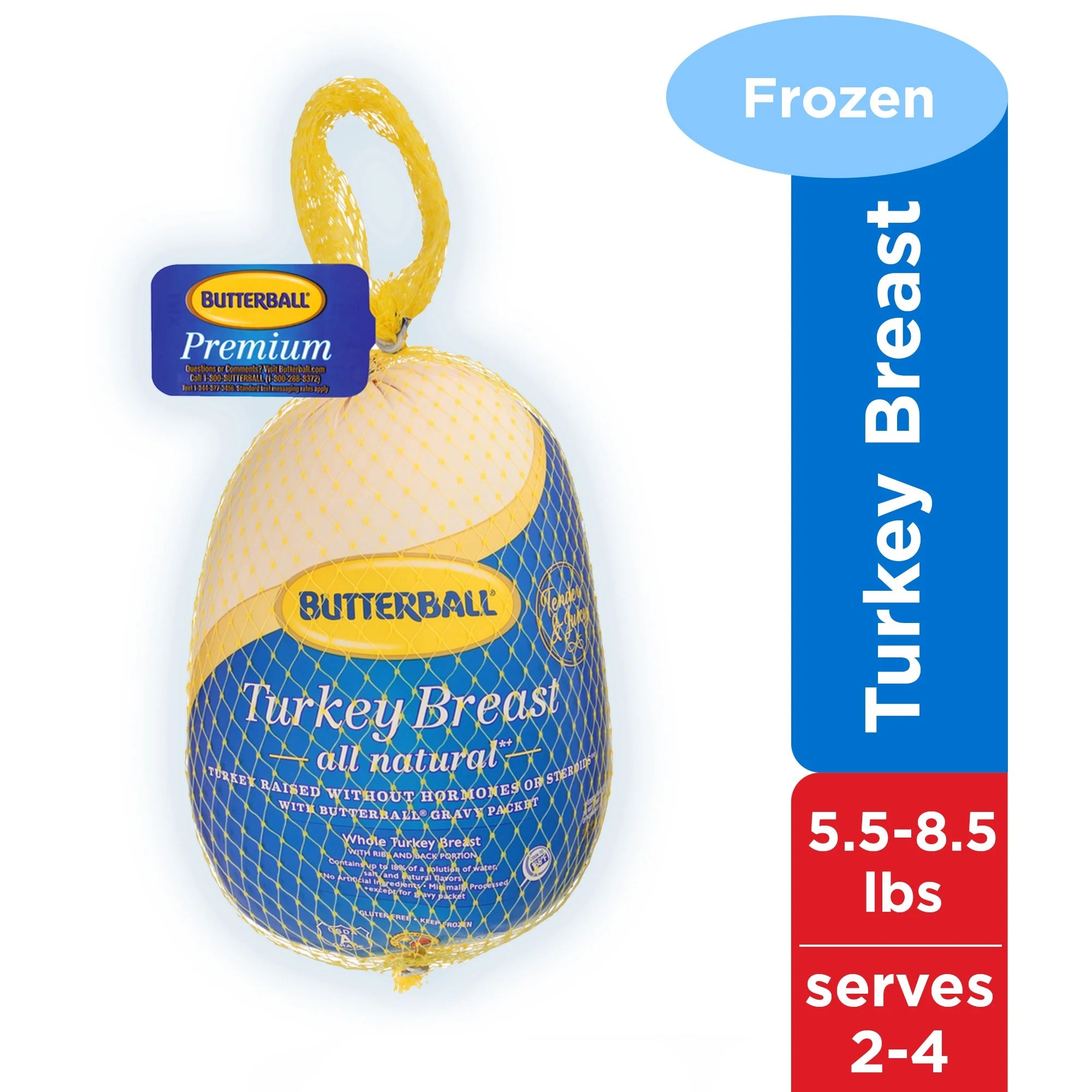 Butterball All Natural Whole Turkey Breast, Frozen, 5.58.5 lbs