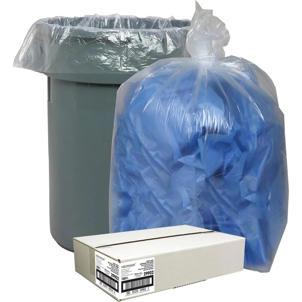 Nature Saver Recycled Trash Can Liners Extra Large Size 60 gal 38