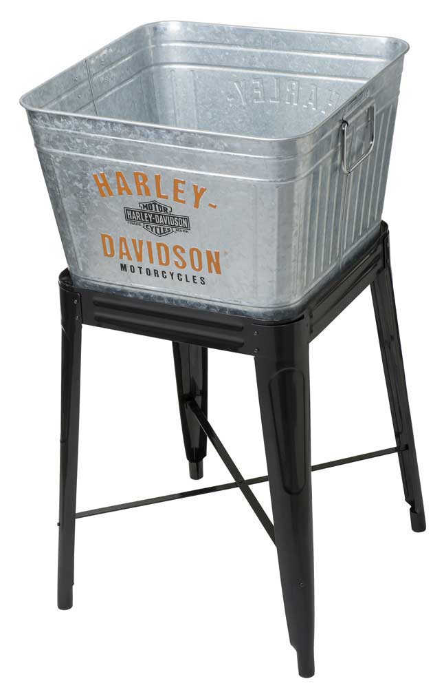 HarleyDavidson 42 Quart Galvanized Metal Cooler Tub w/ Stand HDX98508