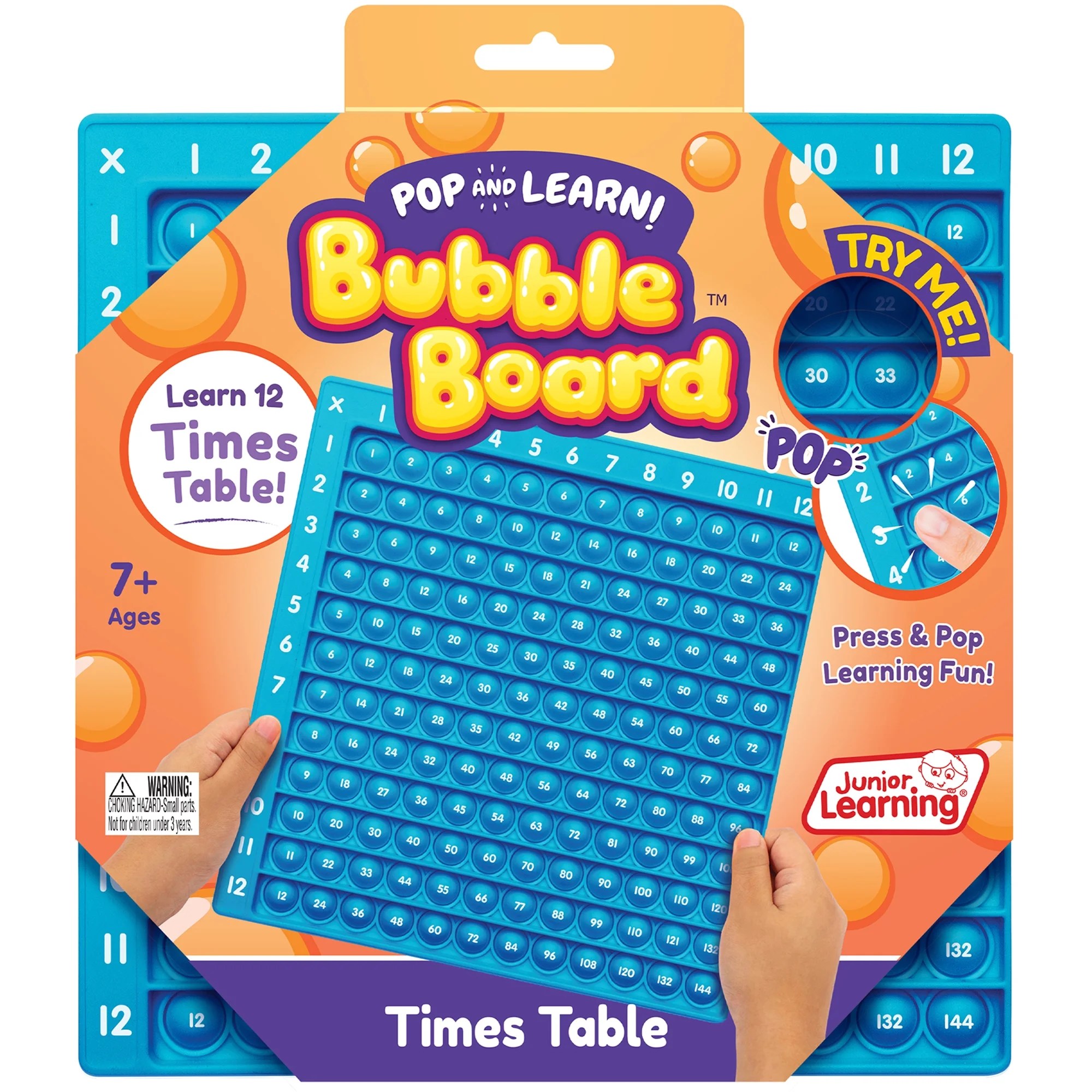 Pop & Learn Times Table Bubble Board