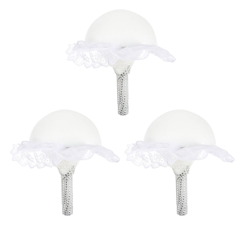 Frcolor Bouquet Holder Wedding Flower Handle Floral Bridal Holders