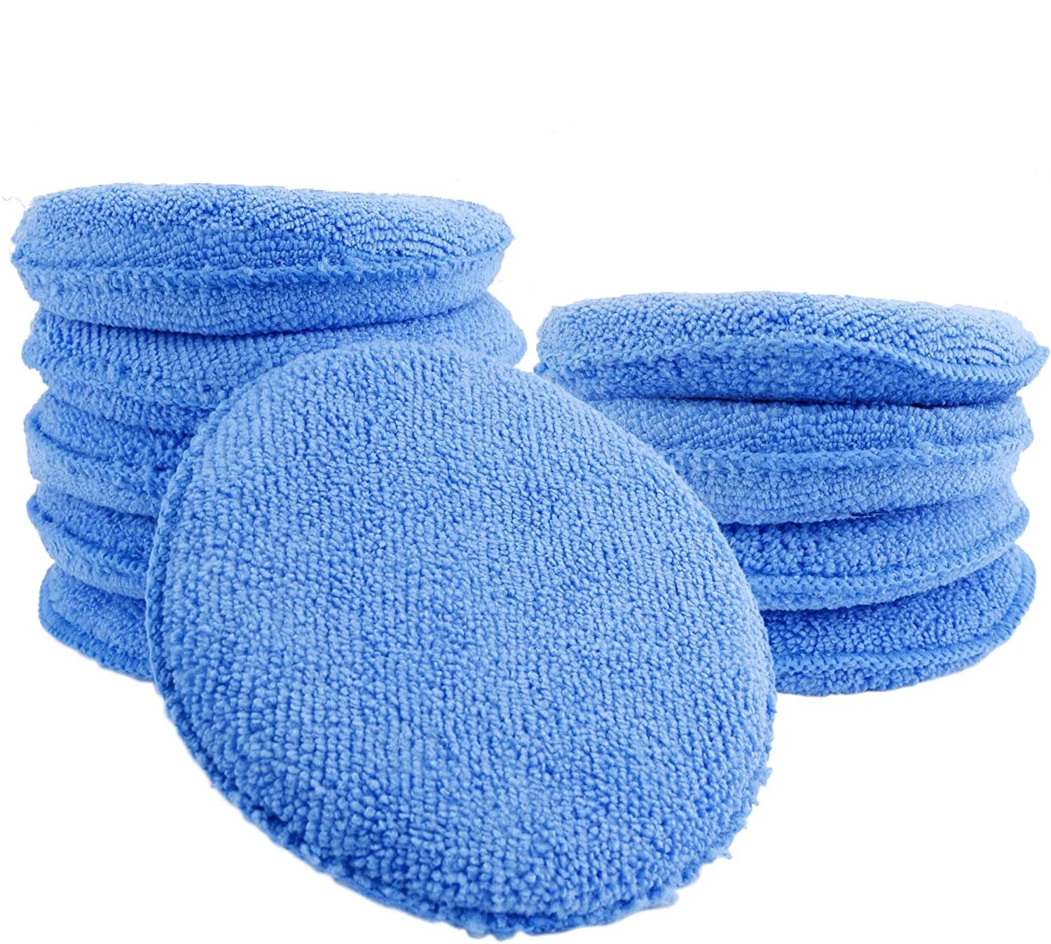 NOGIS Car Wax Applicator Pads Kit of 10, 5 inch Microfiber Sponge