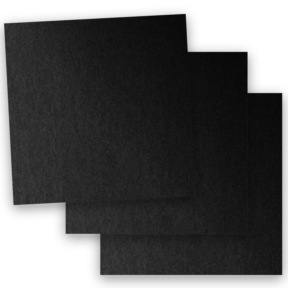 Metallic BLACK ONYX 12X12 (Square) Paper 105C Cardstock 100 PK