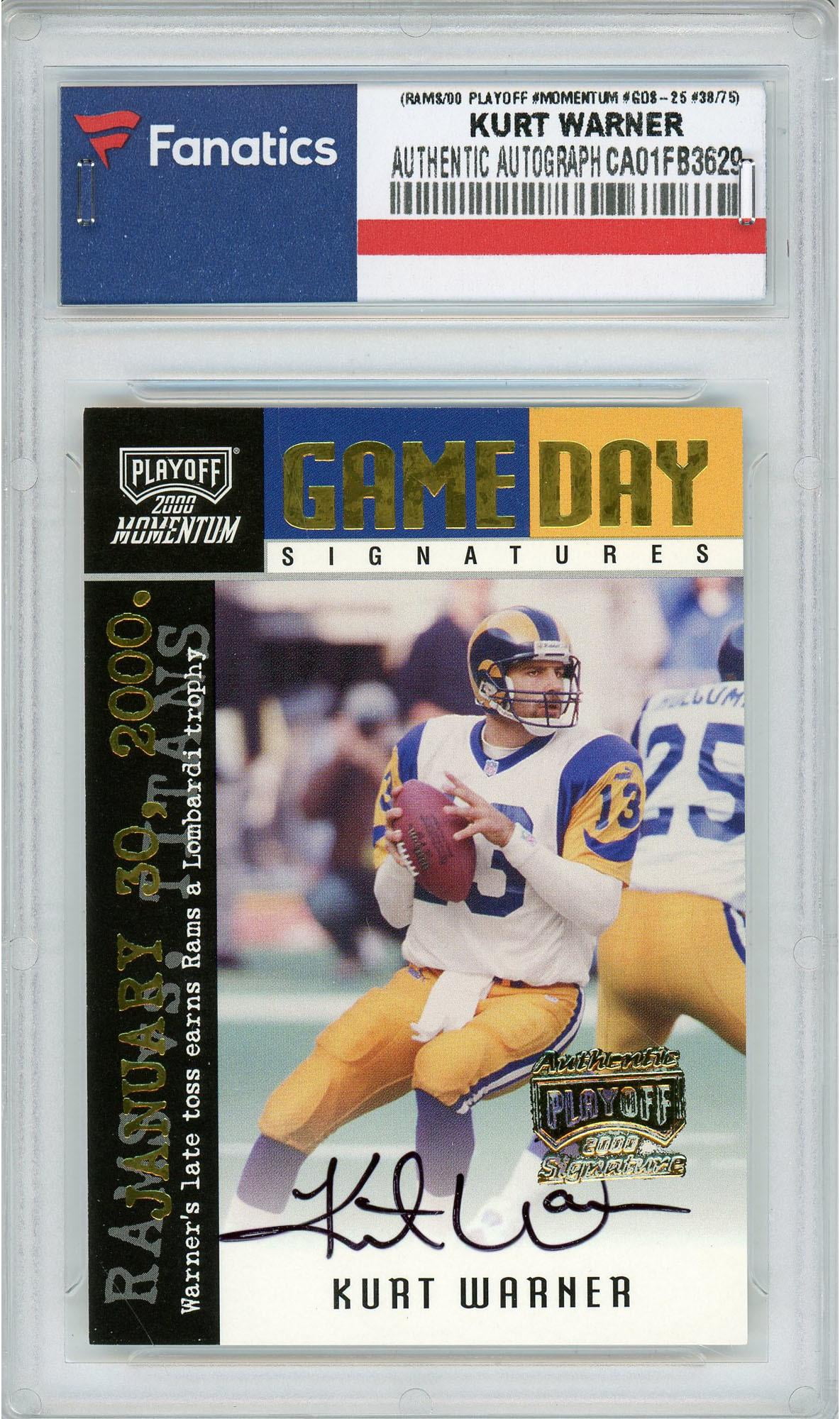 Kurt Warner St. Louis Rams Autographed 2000 Panini