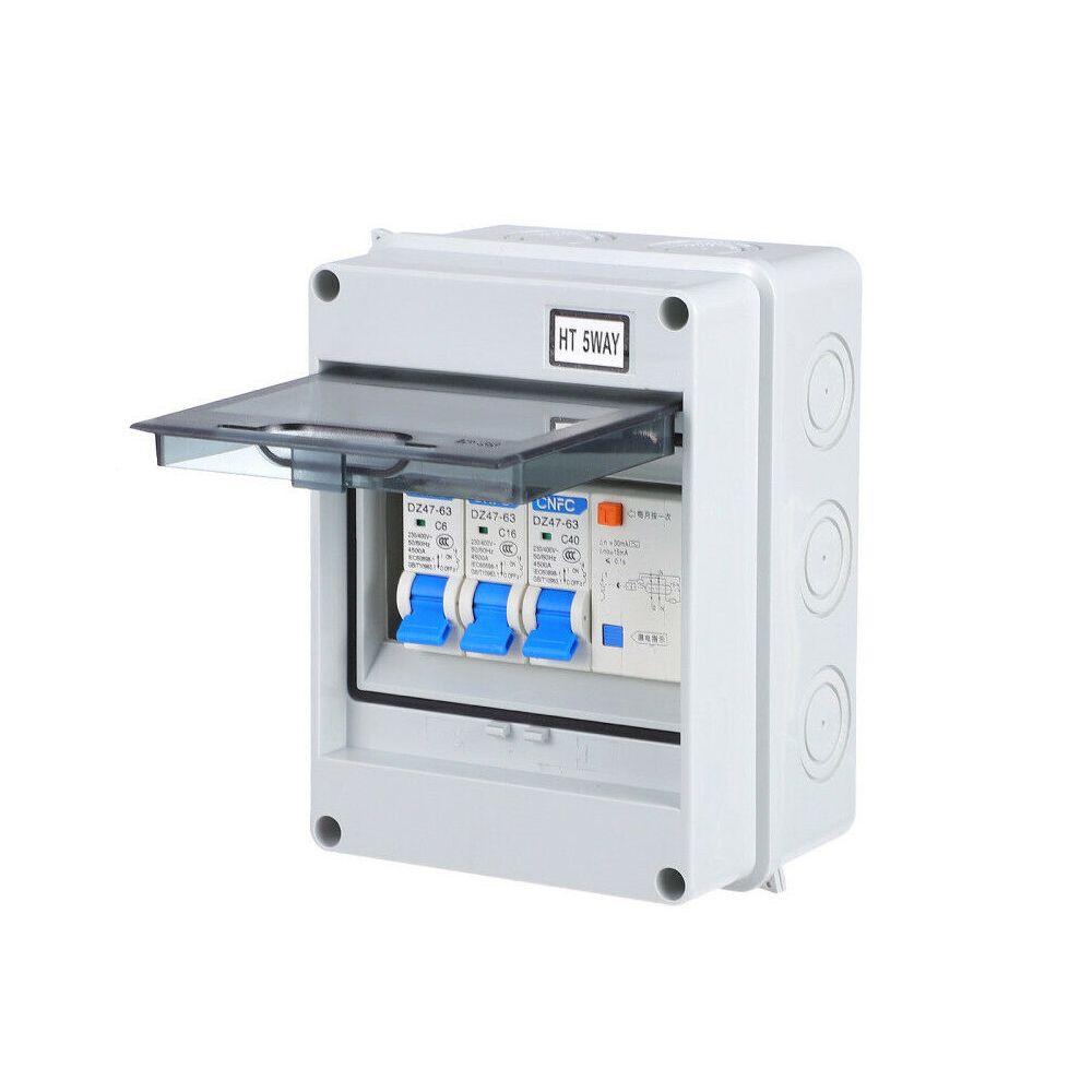 Durable IP54 Enclosure for Electronics with RCD and 2x MCB Circuit