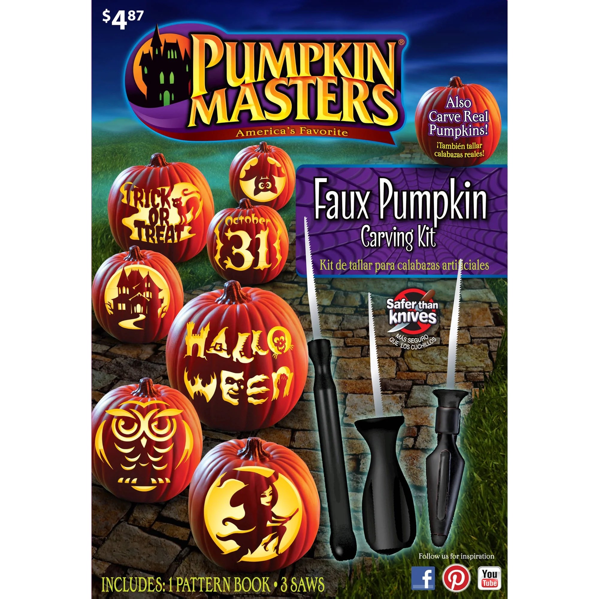 Pumpkin Masters Faux Pumpkin Carving Kit