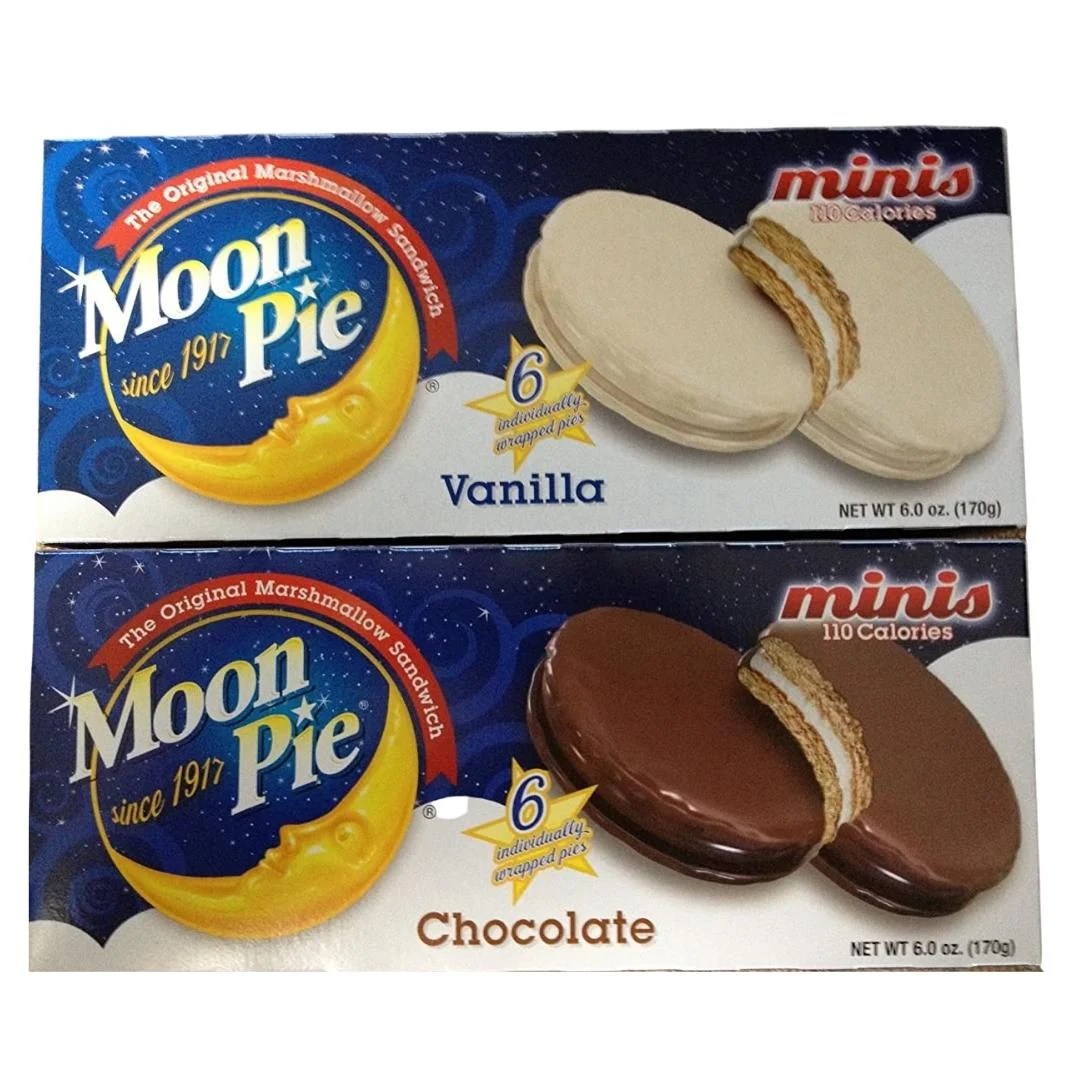 Moon Pie Minis Chocolate and Vanilla The Original Marshmallow Sandwich