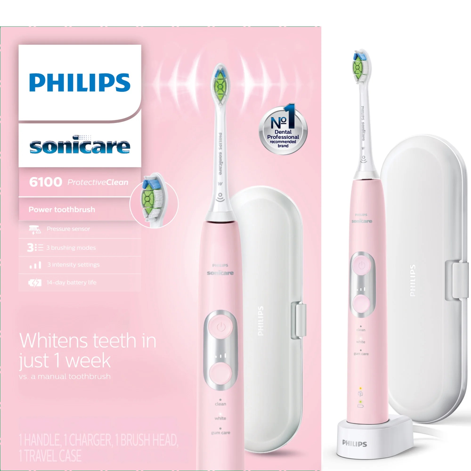 Philips Sonicare ProtectiveClean 6100 Whitening, Rechargeable Electric