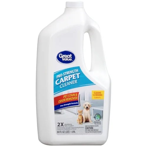 Great Value ProStrength Pet Stain & Odor Remover Carpet Cleaner, 64 fl