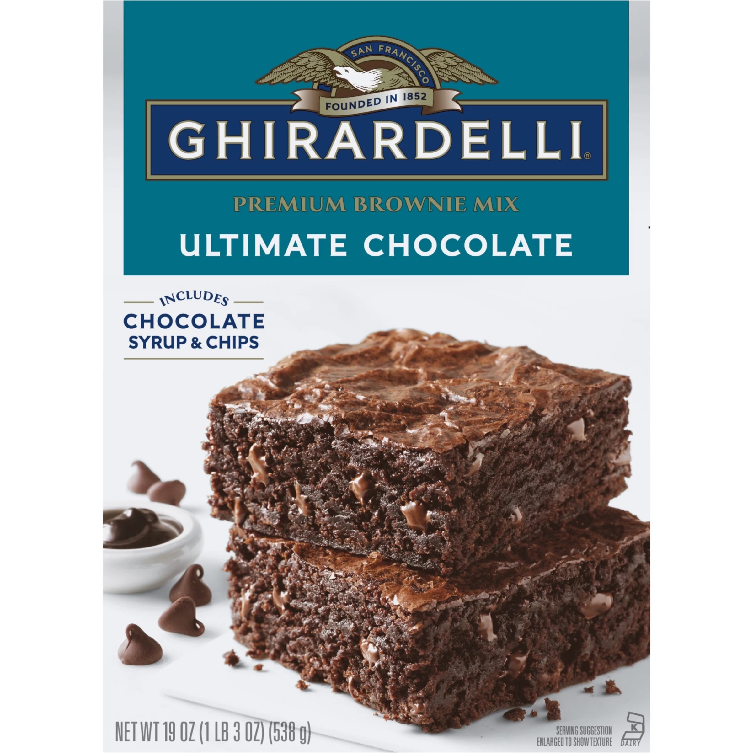 Ghirardelli® Ultimate Chocolate Premium Brownie Mix, 19 oz Box