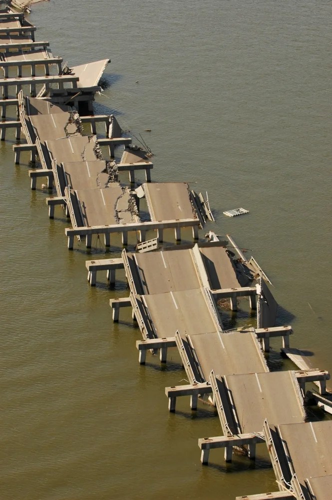 Hurricane Katrina Destroyed This Section Of A Mississippi Gulf Coast
