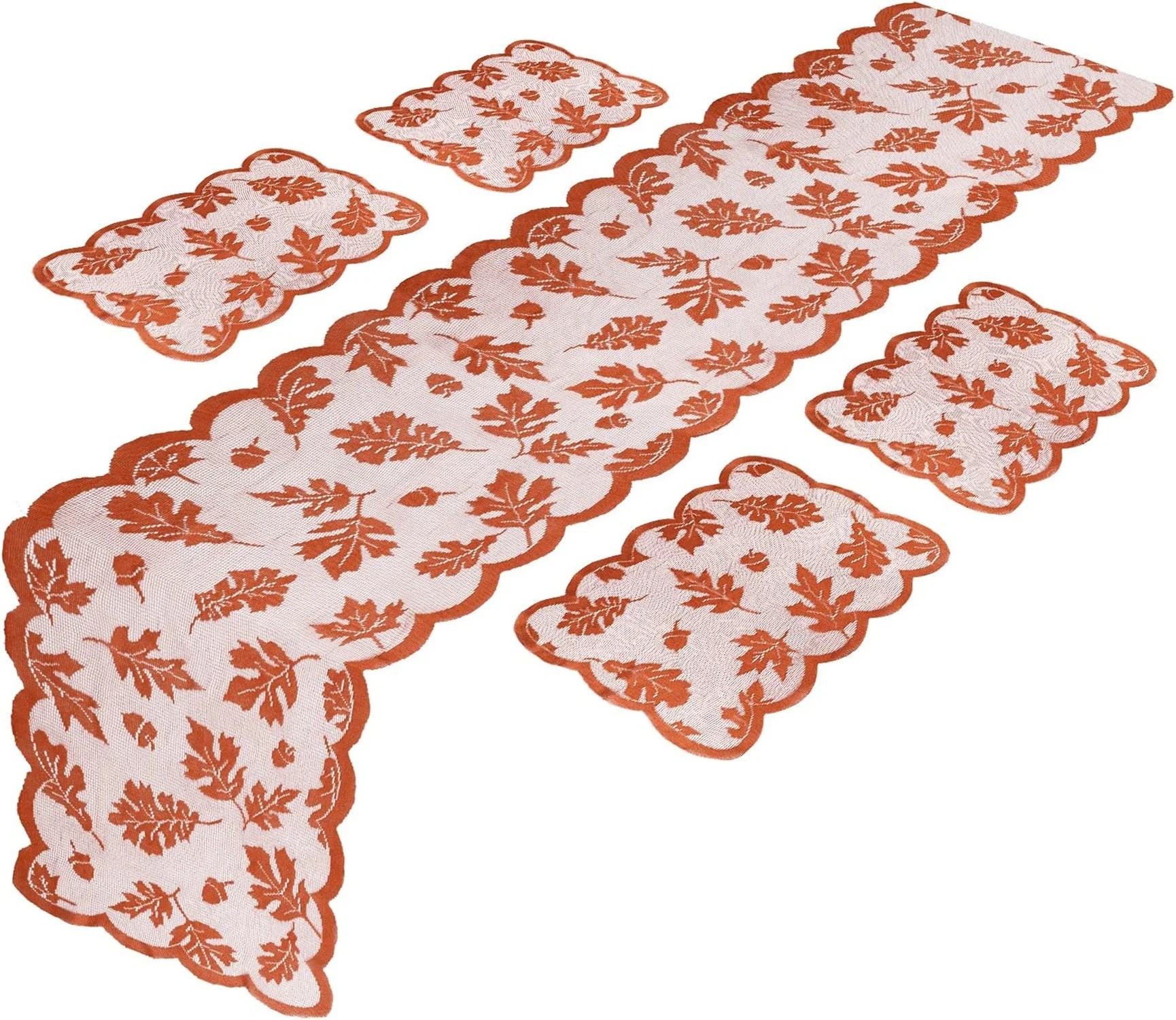 Fall Table Runner and Placemats,Happiwiz 1 Thanksgiving Table Runner