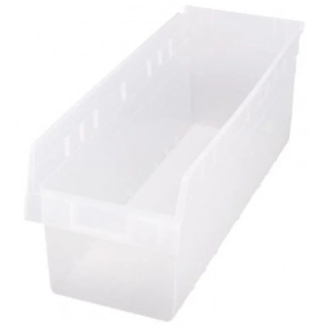 Clear Plastic Storage Bins 23.63 x 8.38 x 8 in.