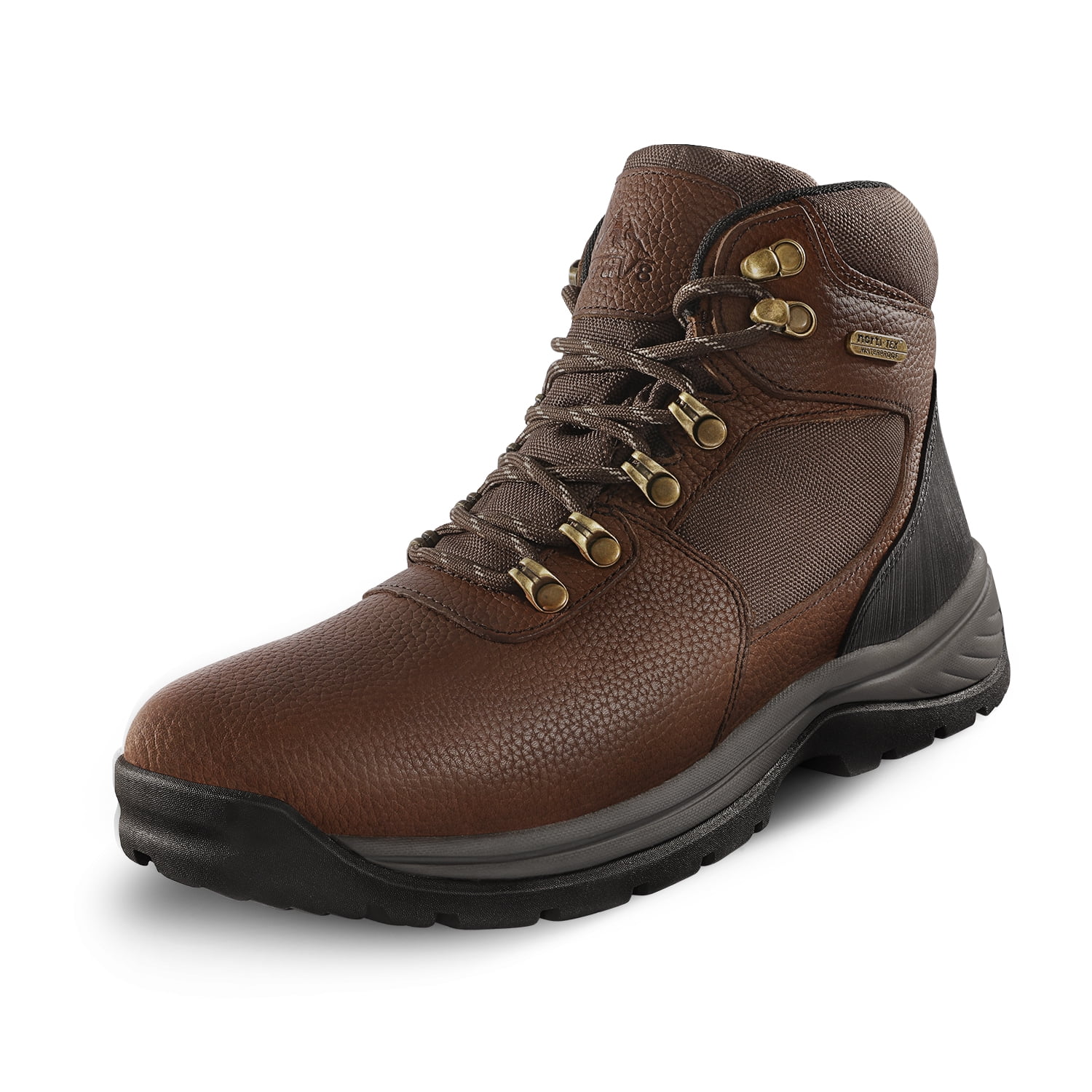 NORTIV 8 Men's Mid Waterproof Ankle Boot Military Tactical Leather