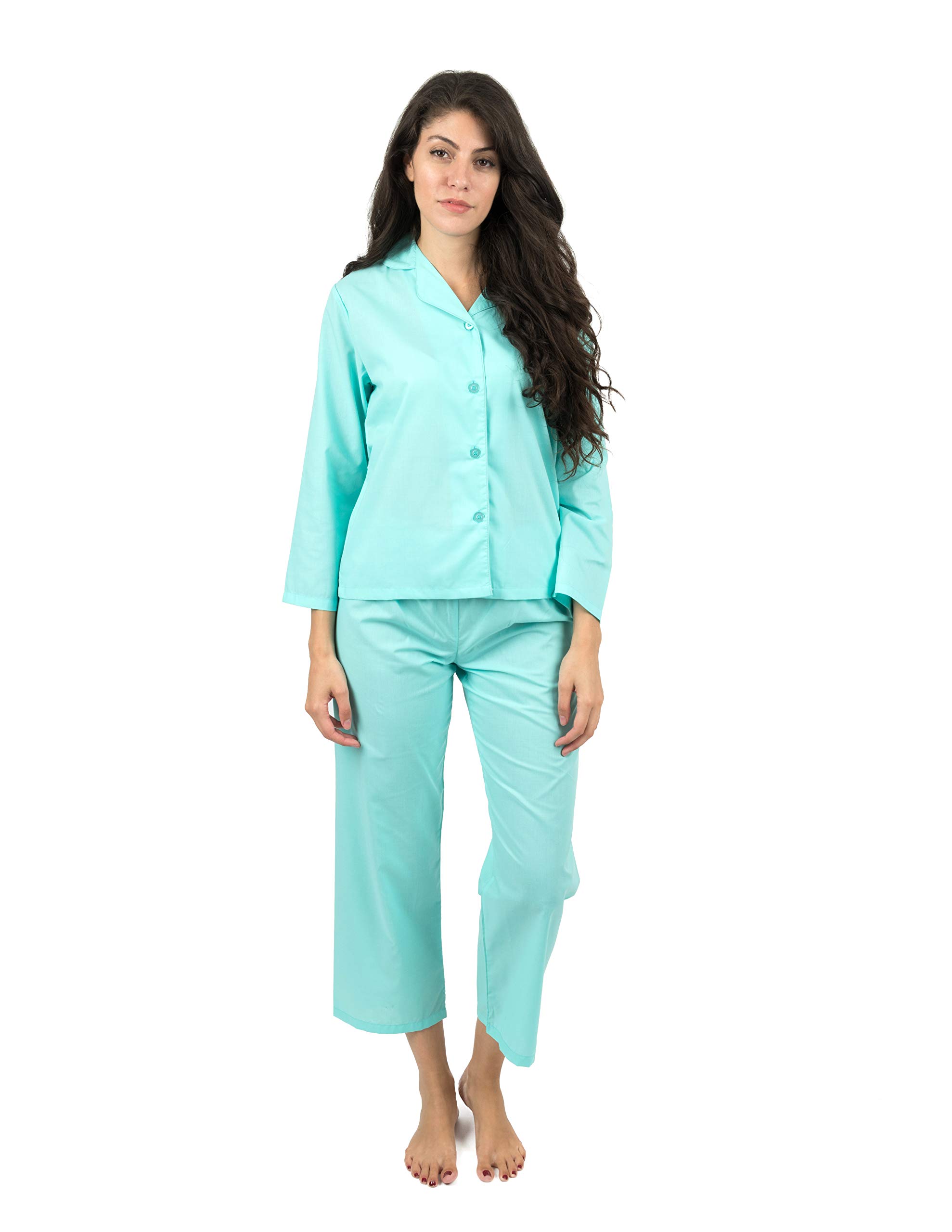 Leveret Leveret Womens Pajamas Poly Cotton 2 Piece